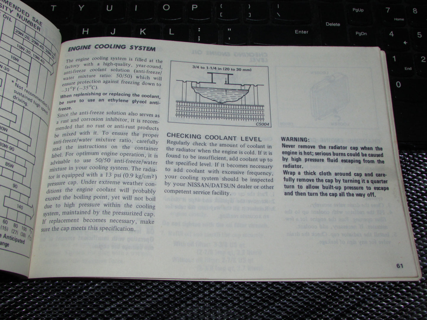 Datsun 310 (1980) Owners Manual