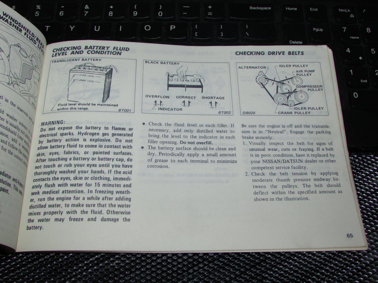 Datsun 310 (1980) Owners Manual
