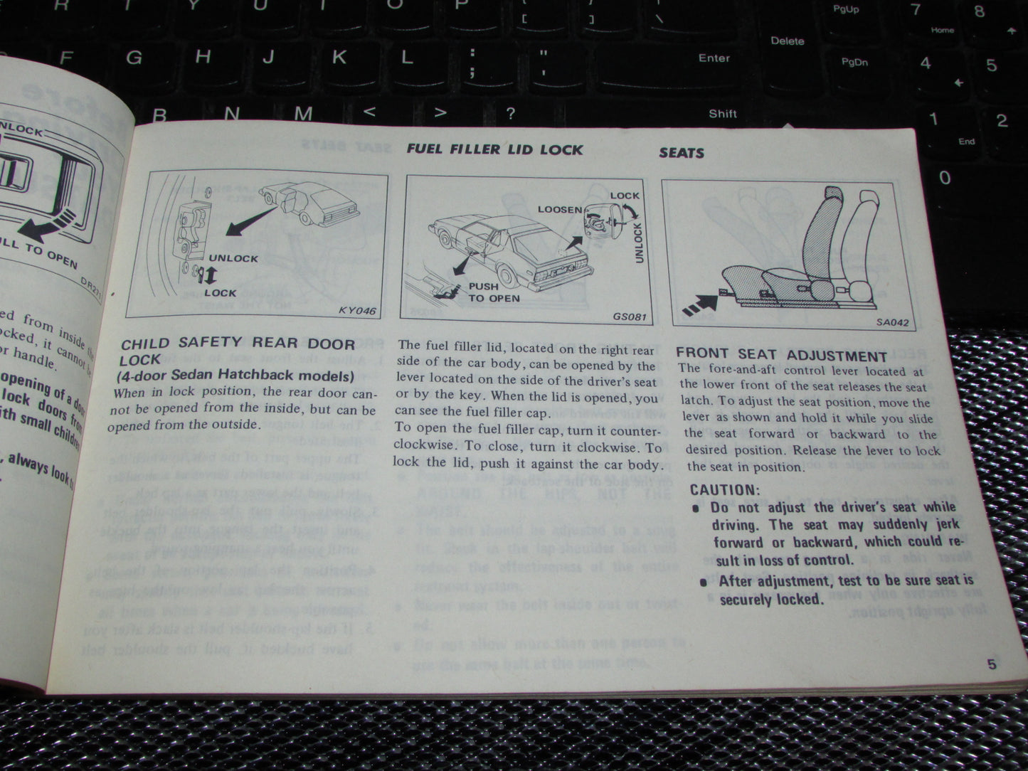 Datsun 310 (1980) Owners Manual