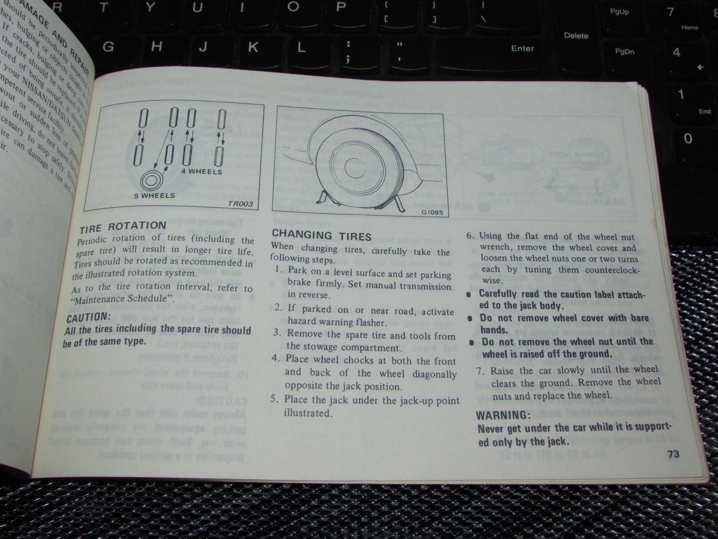Datsun 310 (1980) Owners Manual