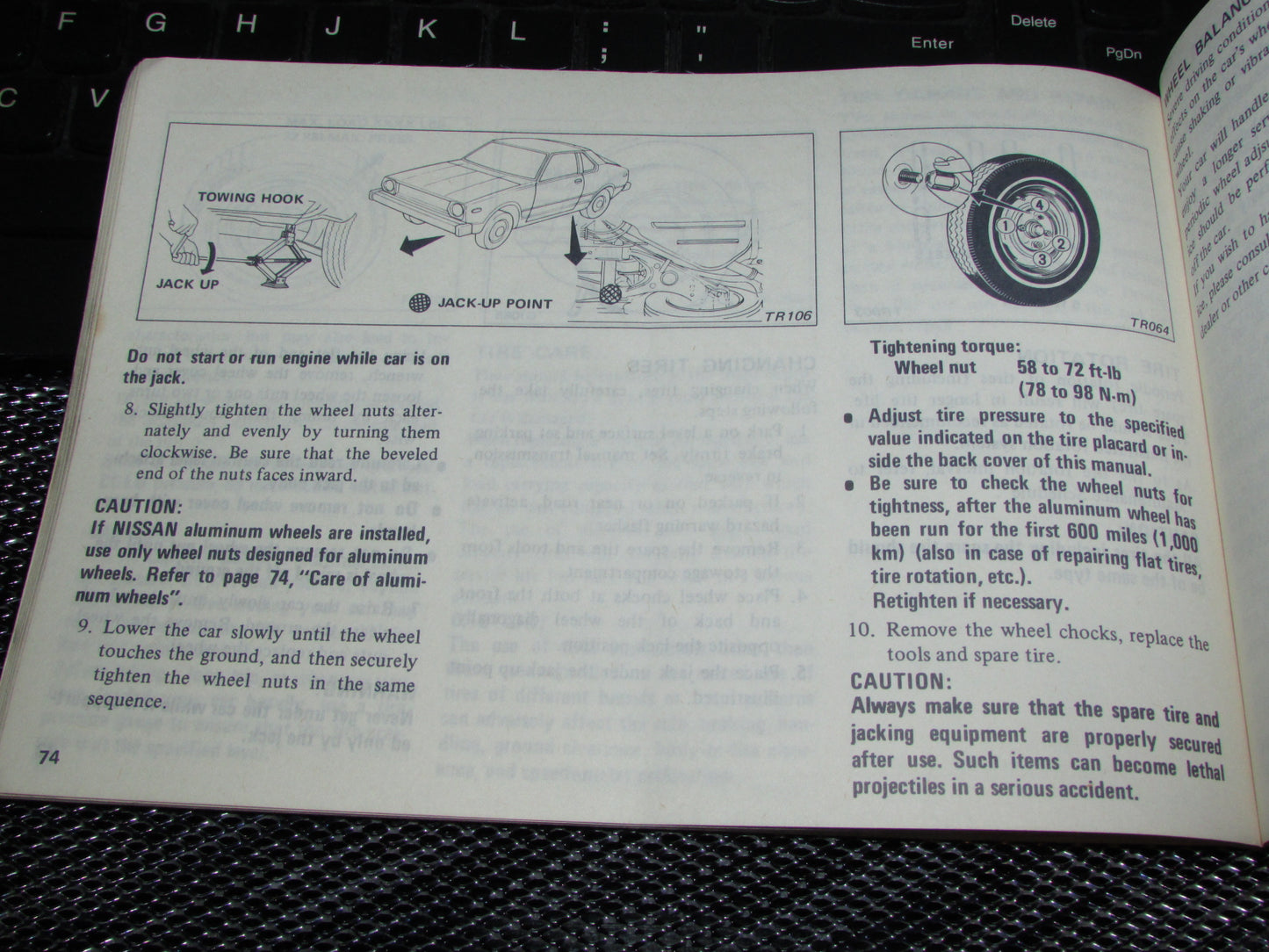 Datsun 310 (1980) Owners Manual