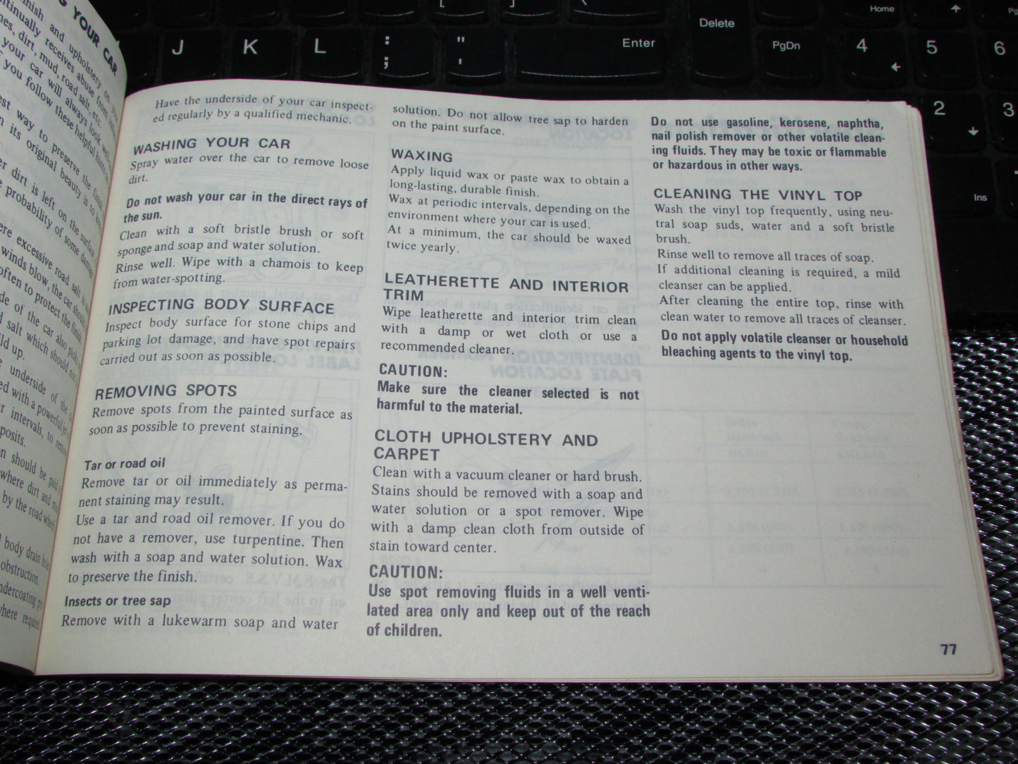 Datsun 310 (1980) Owners Manual