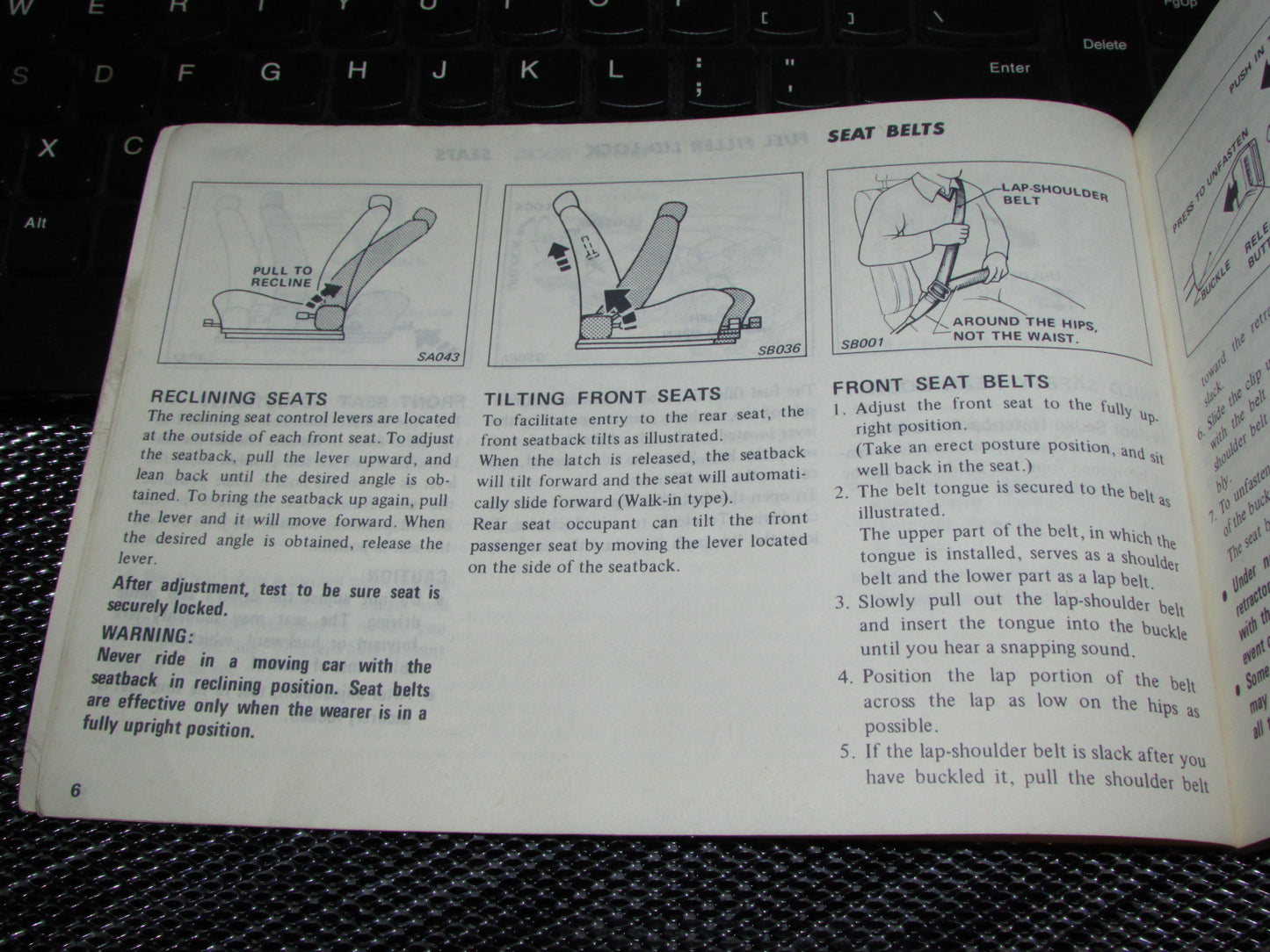 Datsun 310 (1980) Owners Manual