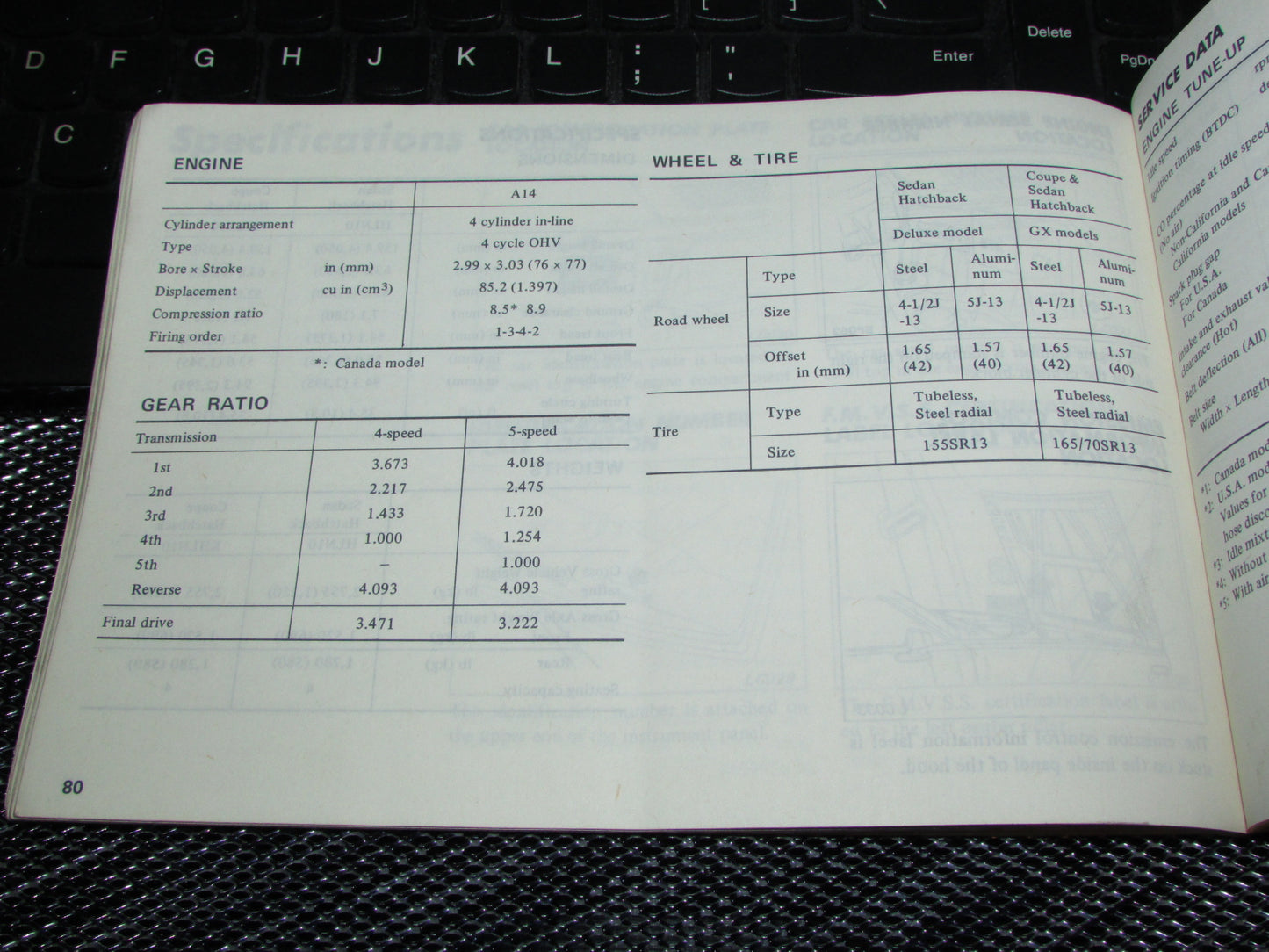 Datsun 310 (1980) Owners Manual