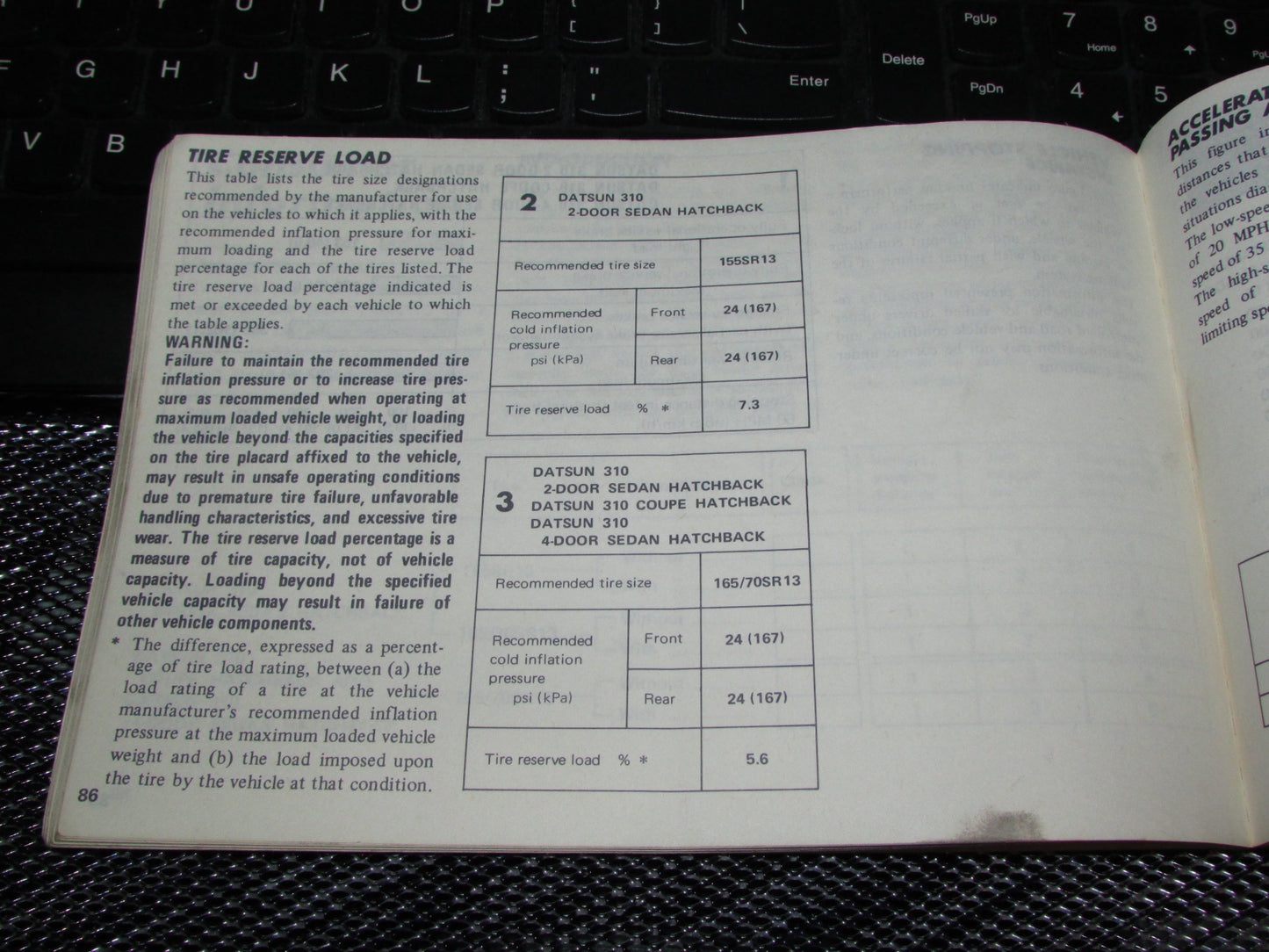 Datsun 310 (1980) Owners Manual