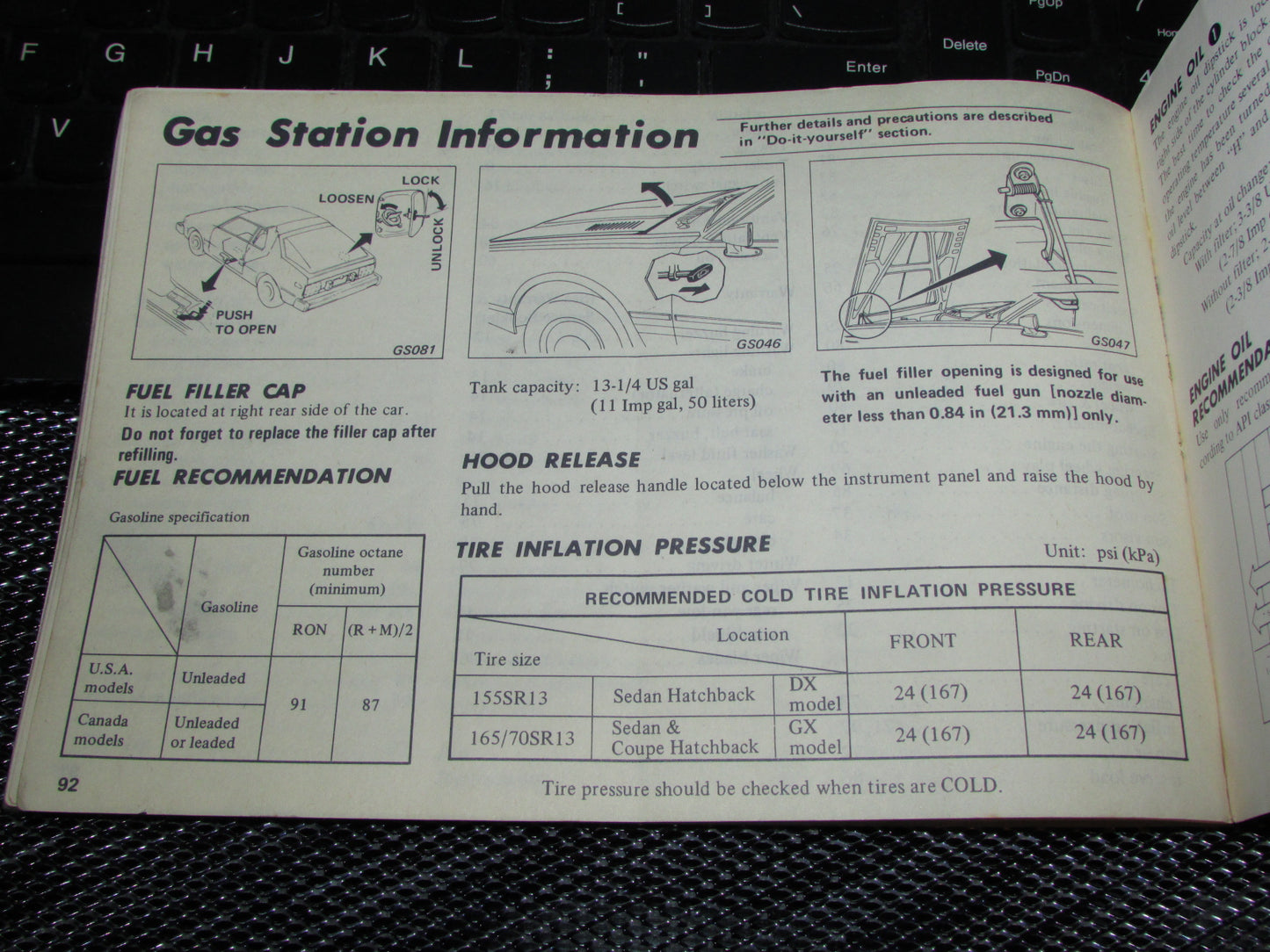 Datsun 310 (1980) Owners Manual