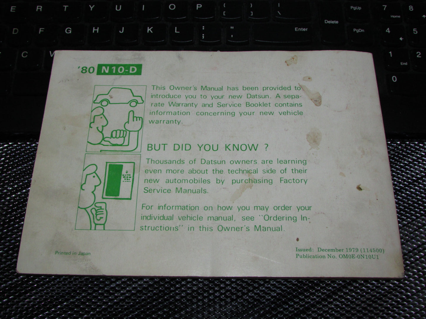 Datsun 310 (1980) Owners Manual