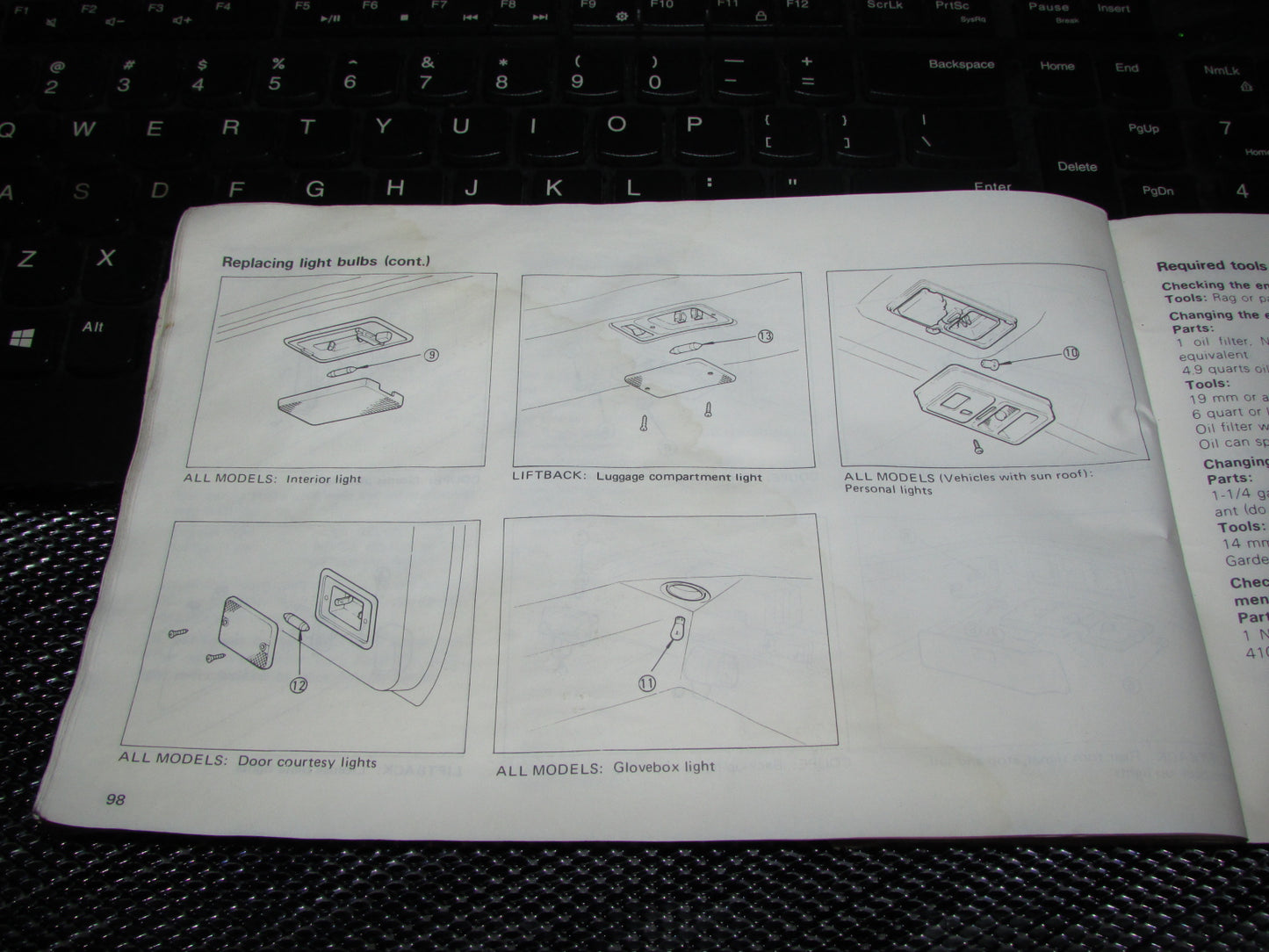 Toyota Celica (1982) Owners Manual