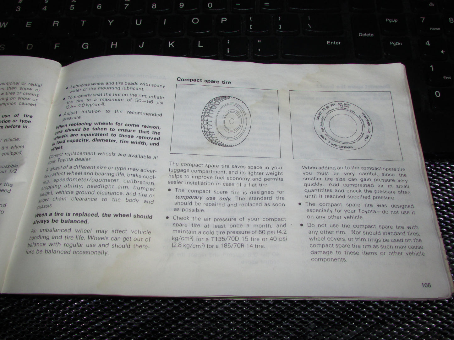 Toyota Celica (1982) Owners Manual