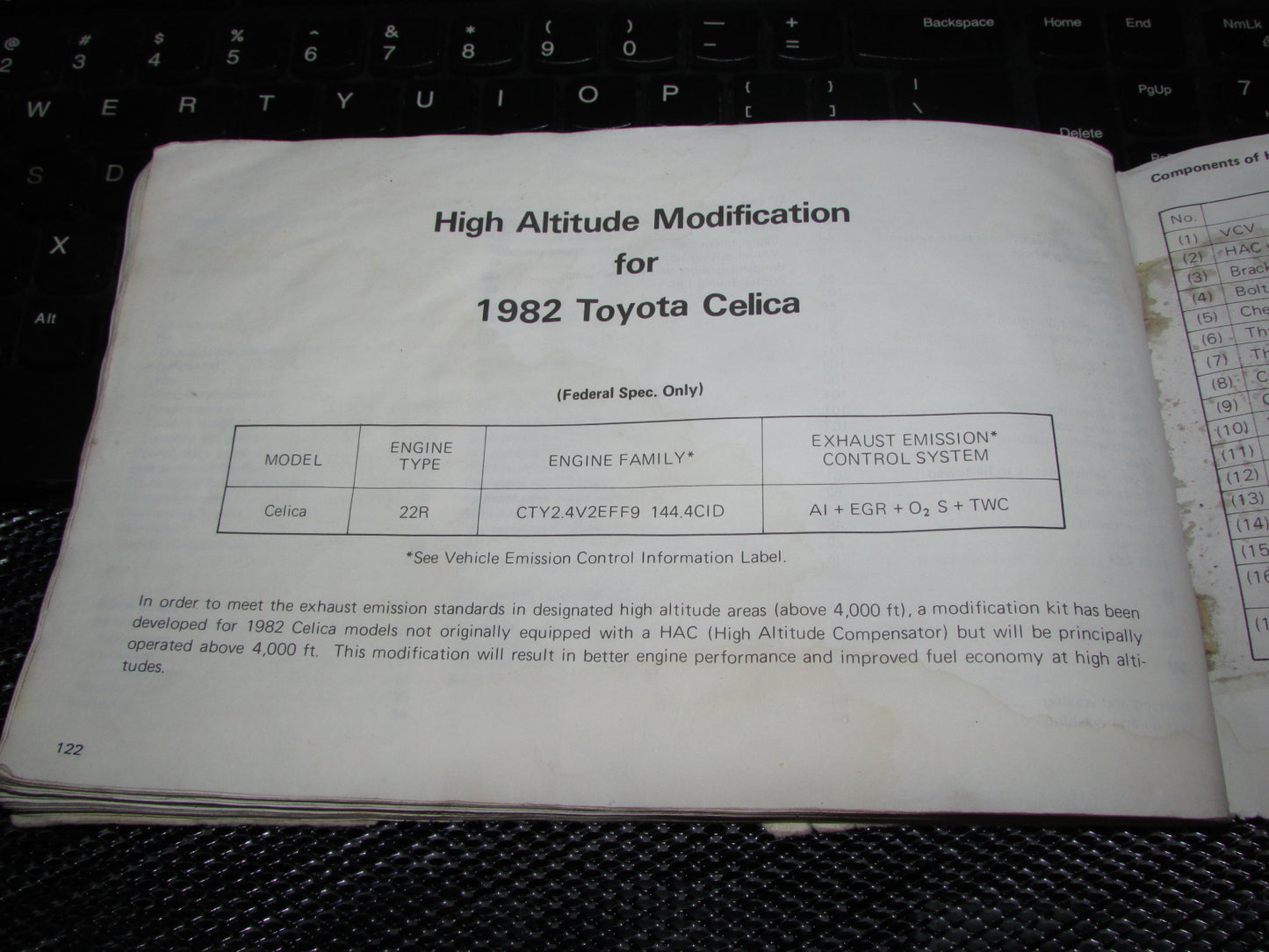 Toyota Celica (1982) Owners Manual