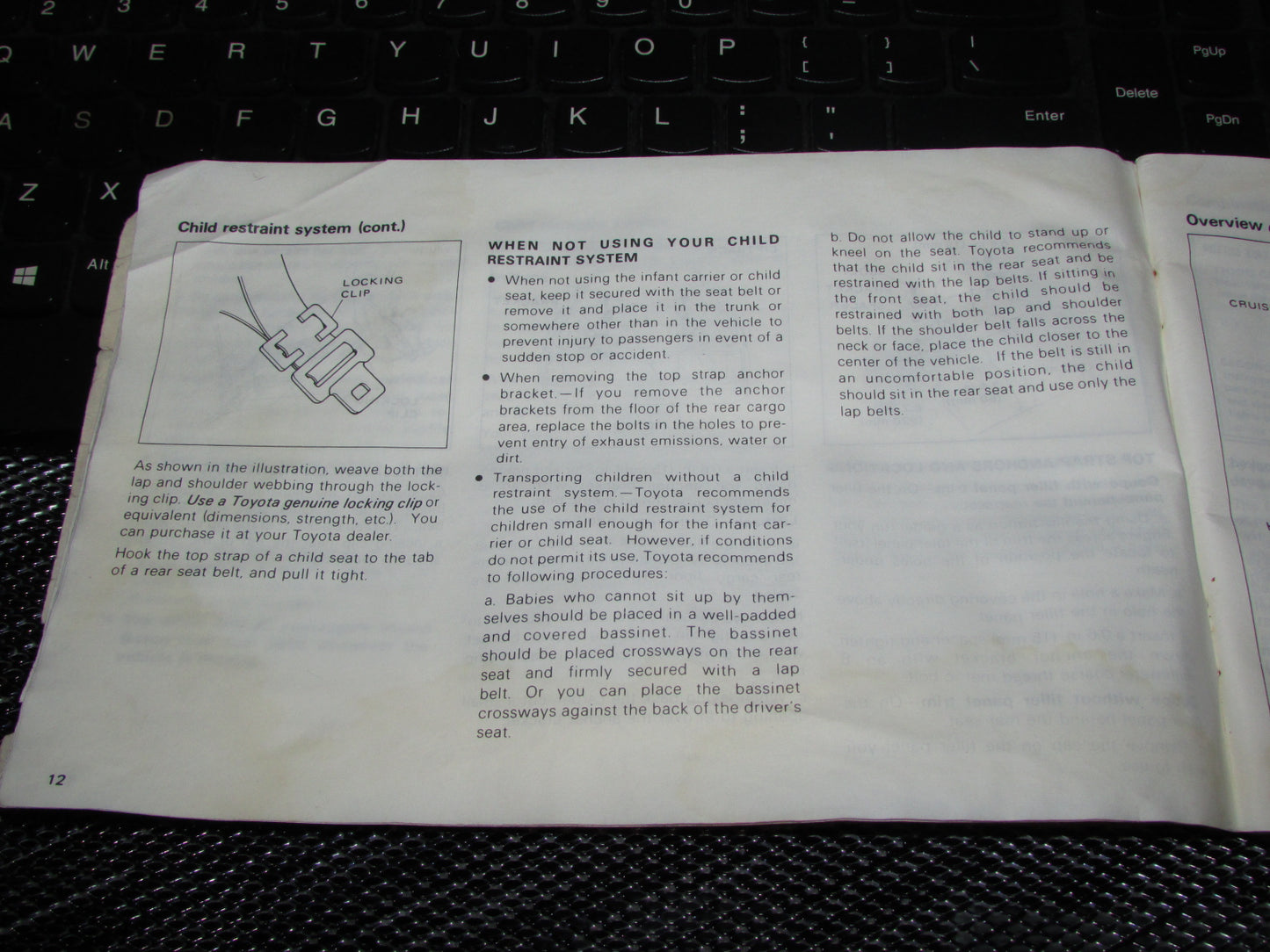 Toyota Celica (1982) Owners Manual