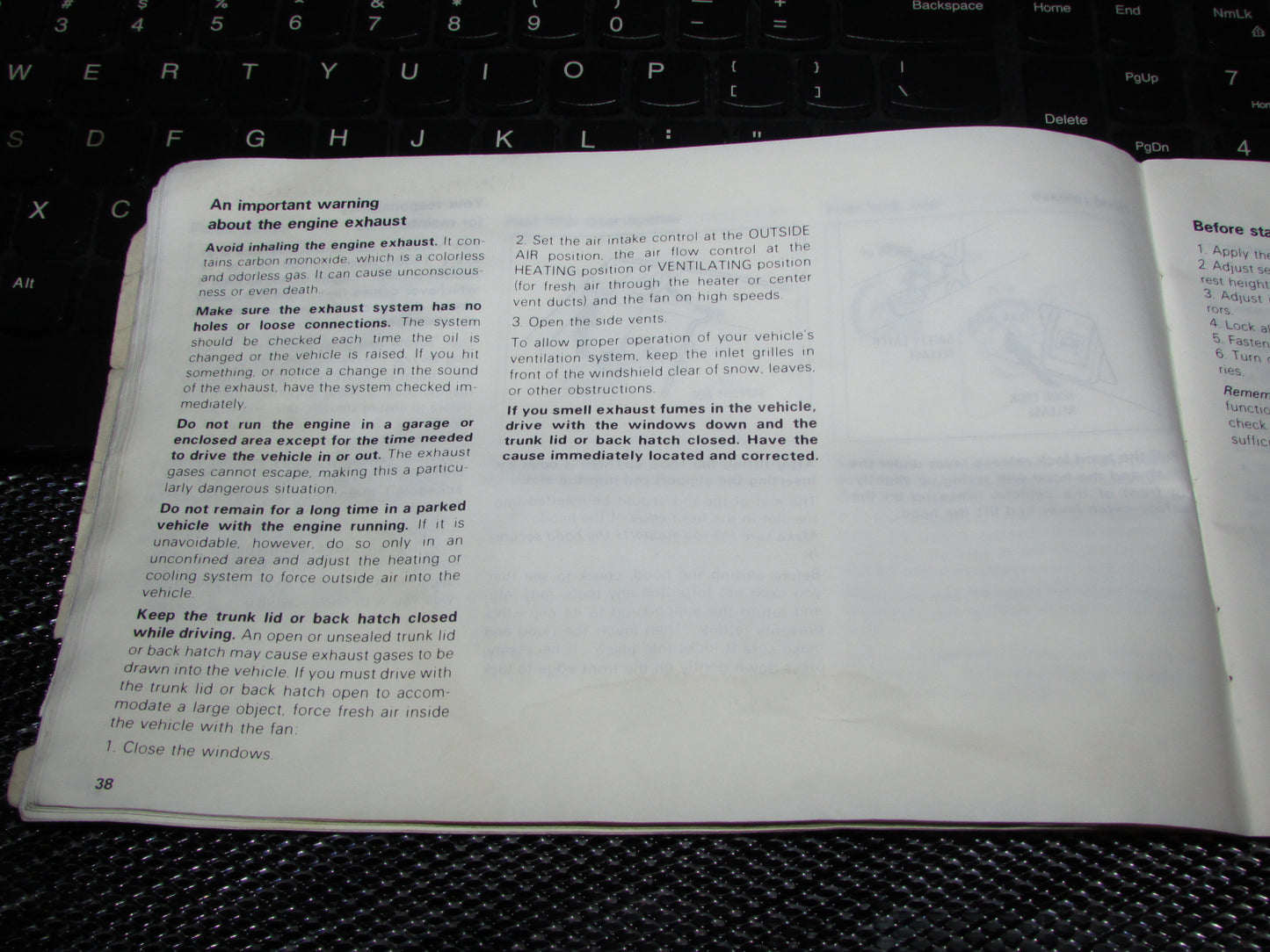 Toyota Celica (1982) Owners Manual