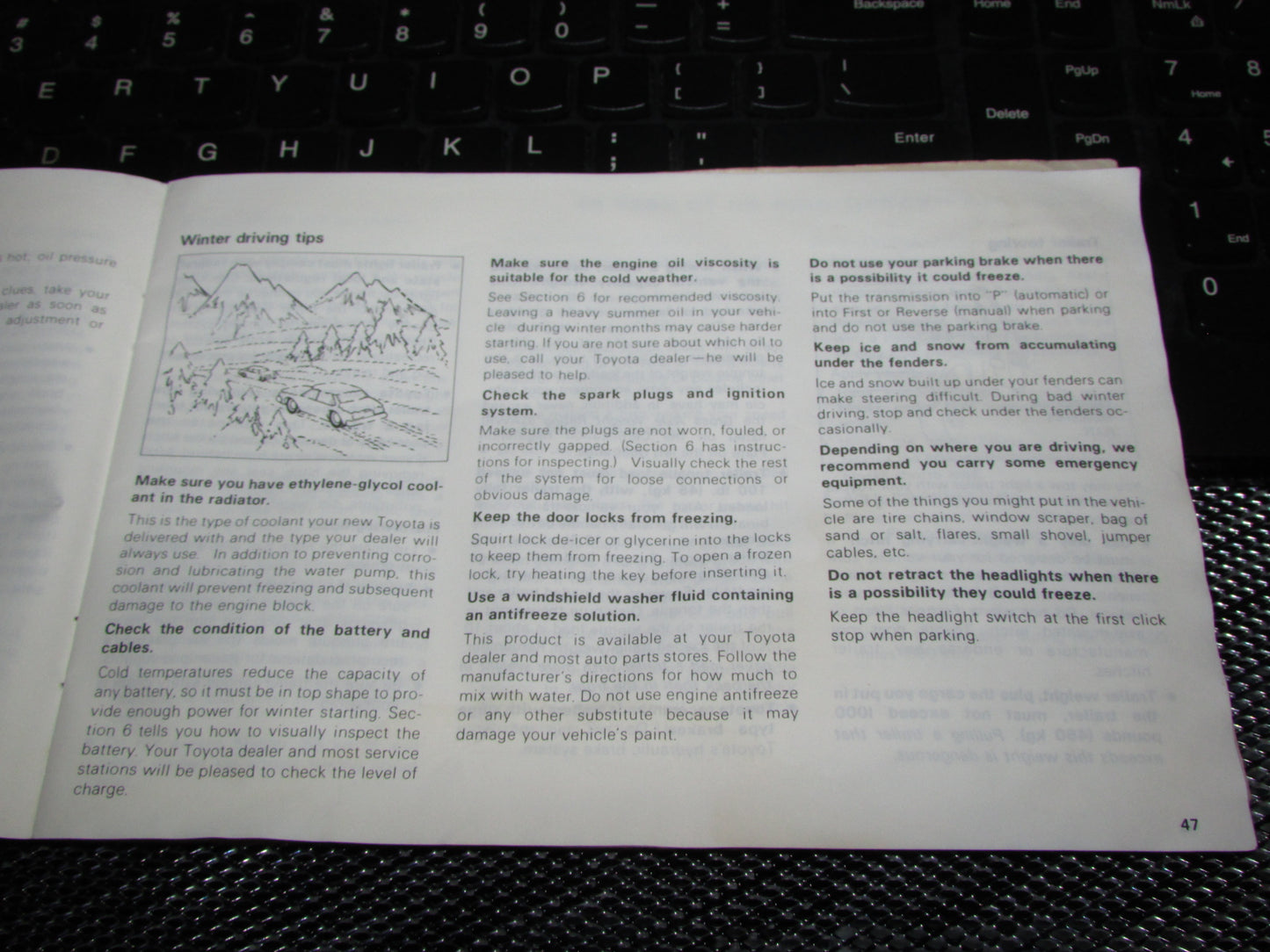 Toyota Celica (1982) Owners Manual