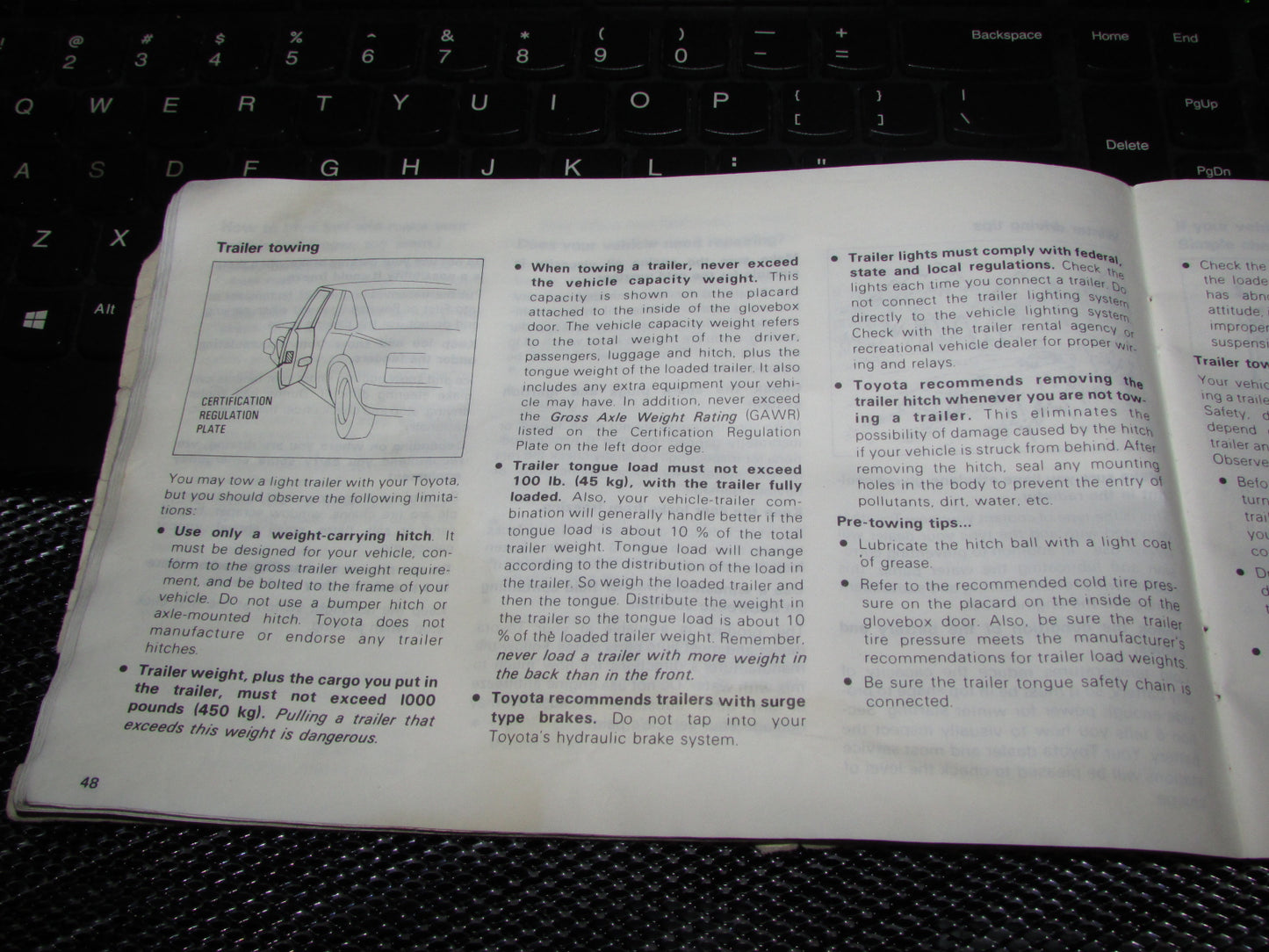 Toyota Celica (1982) Owners Manual