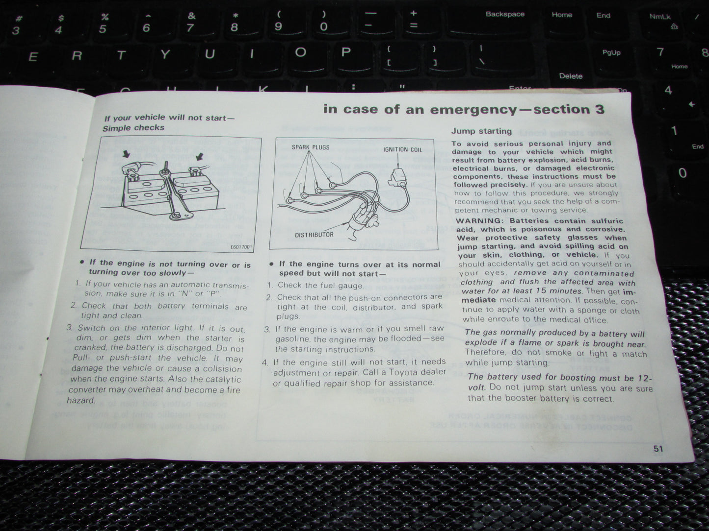 Toyota Celica (1982) Owners Manual