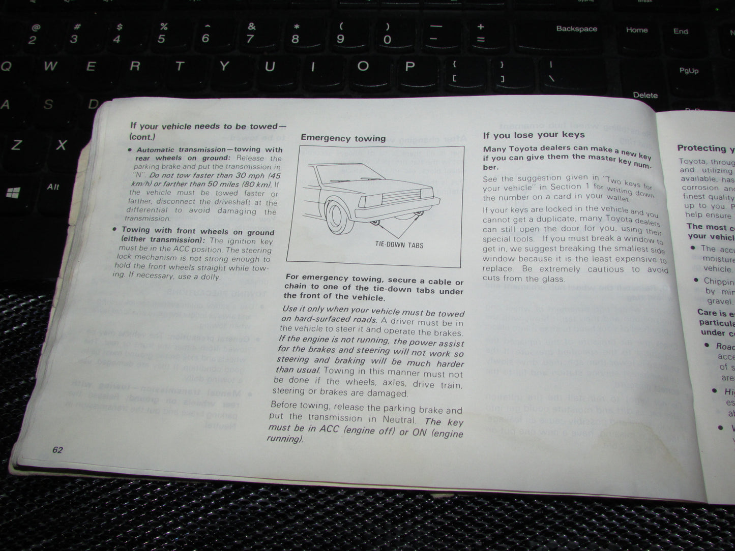 Toyota Celica (1982) Owners Manual