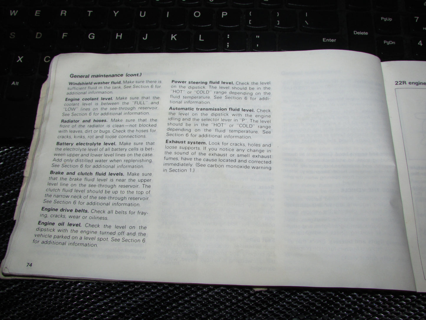 Toyota Celica (1982) Owners Manual