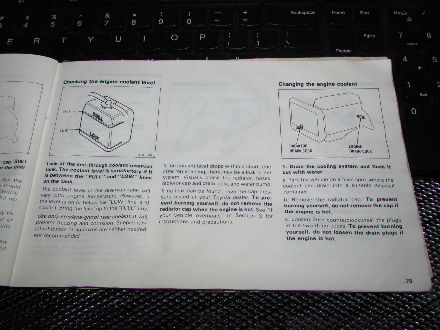 Toyota Celica (1982) Owners Manual