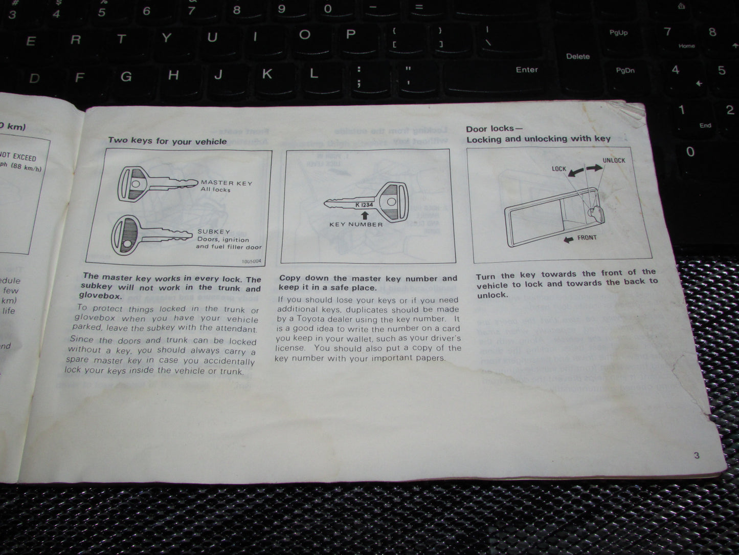 Toyota Celica (1982) Owners Manual