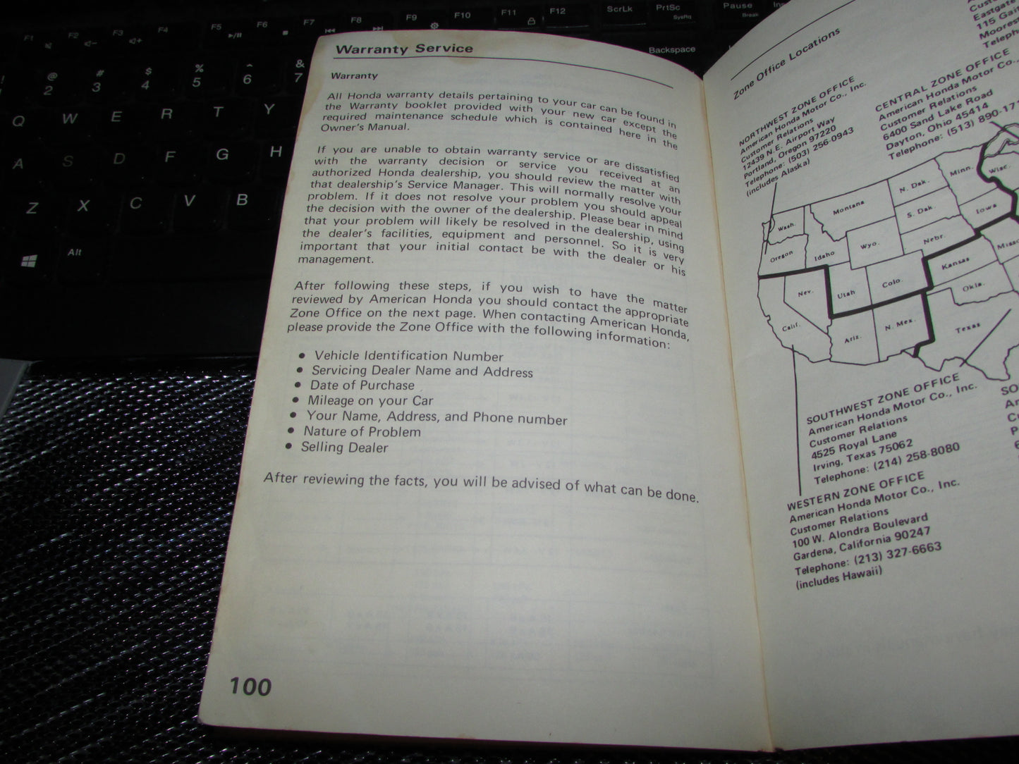 Honda Civic (1983) Owners Manual