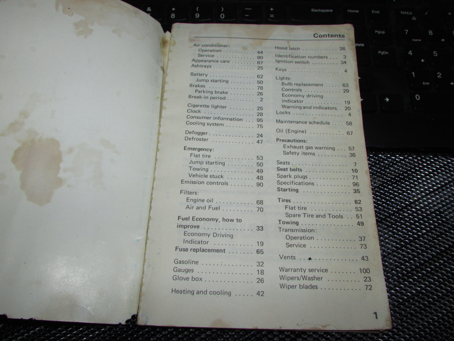 Honda Civic (1983) Owners Manual