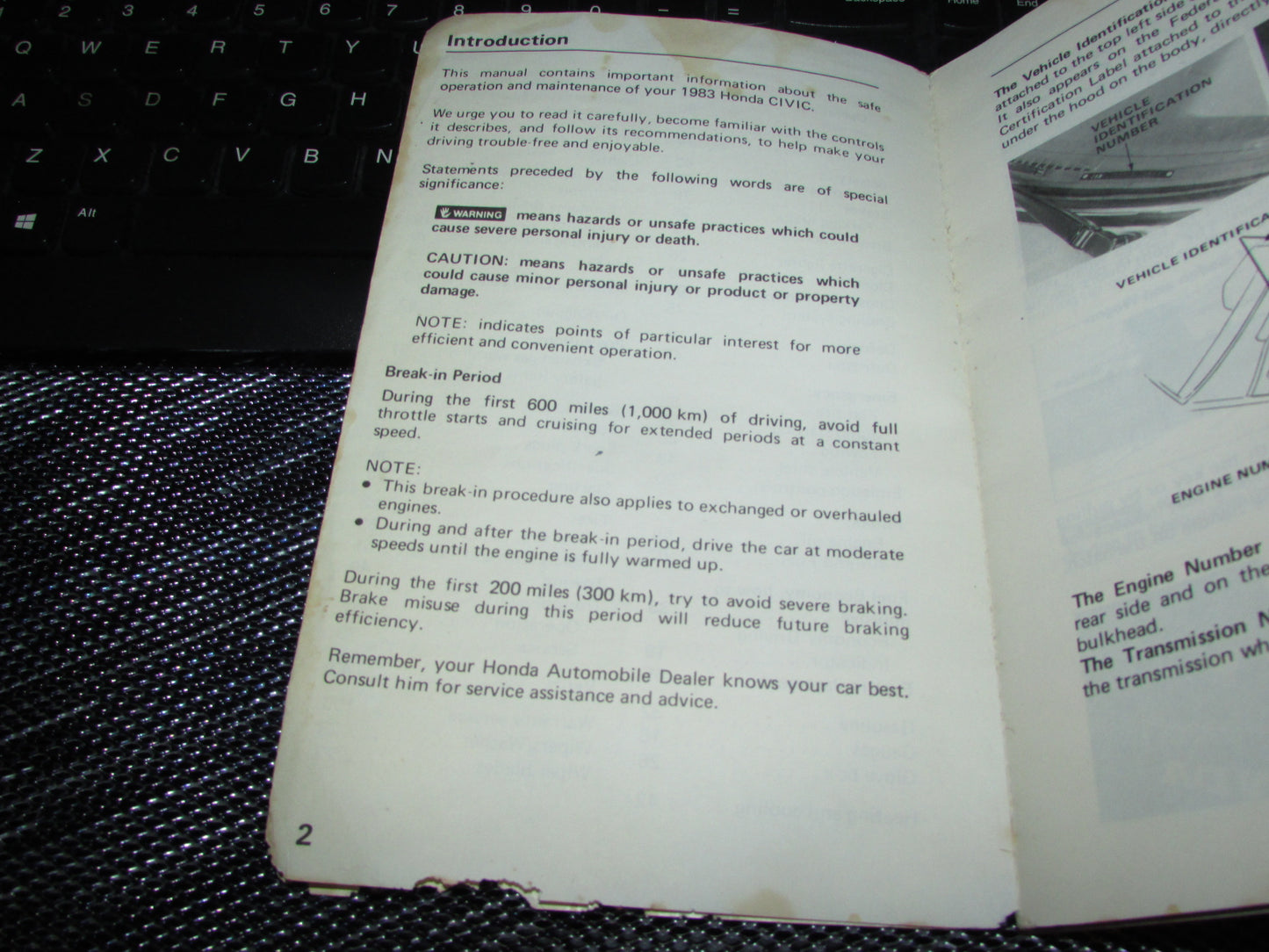 Honda Civic (1983) Owners Manual