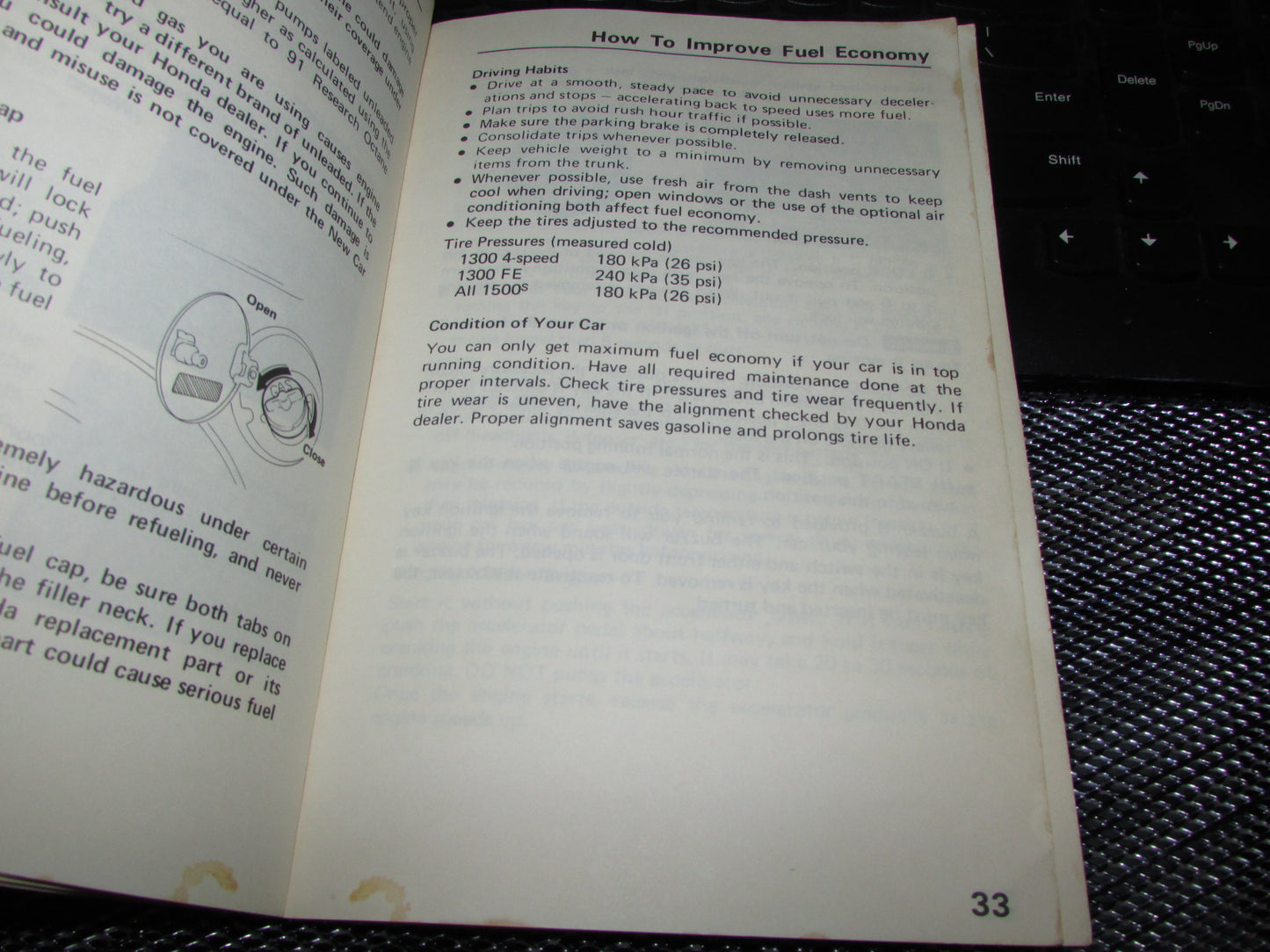Honda Civic (1983) Owners Manual