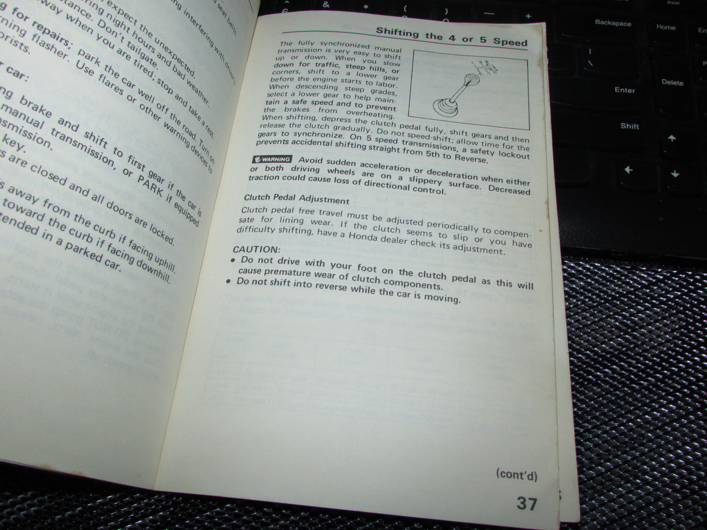 Honda Civic (1983) Owners Manual