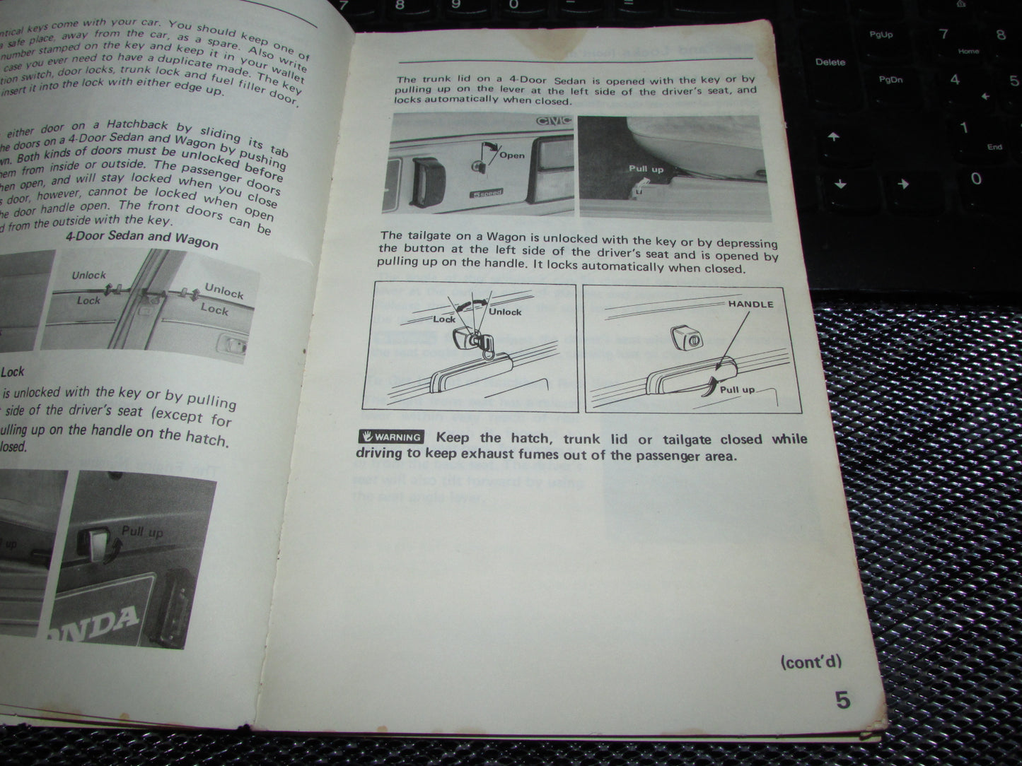 Honda Civic (1983) Owners Manual