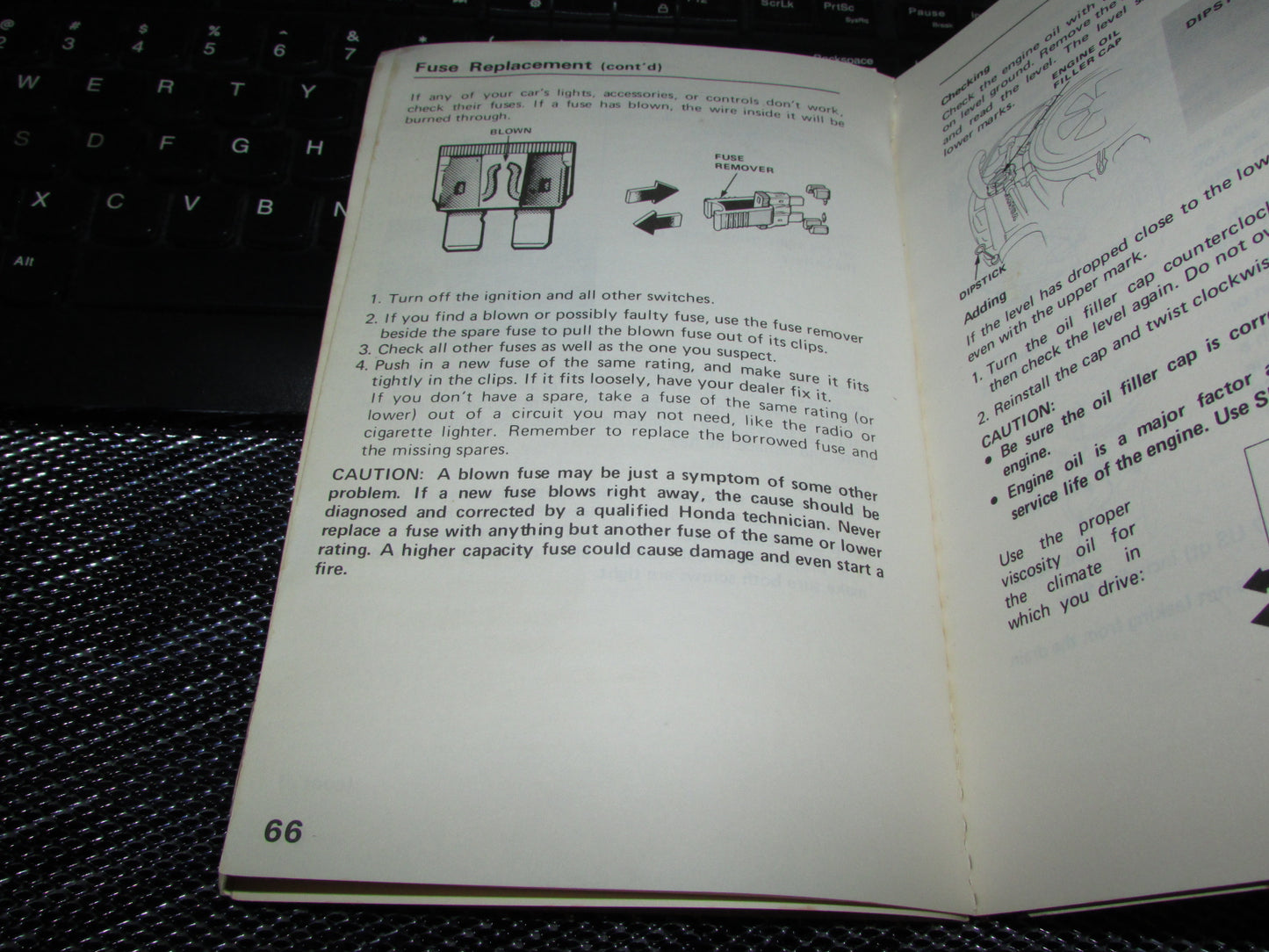 Honda Civic (1983) Owners Manual