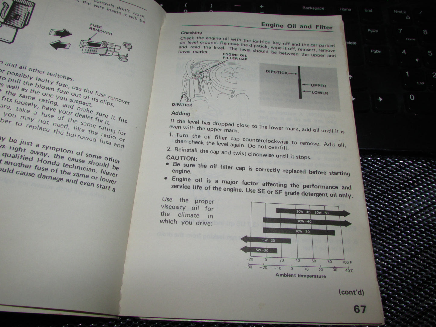 Honda Civic (1983) Owners Manual