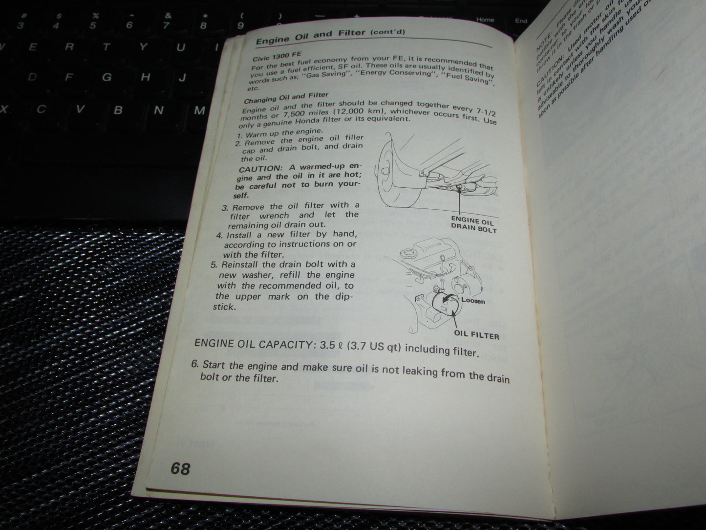 Honda Civic (1983) Owners Manual