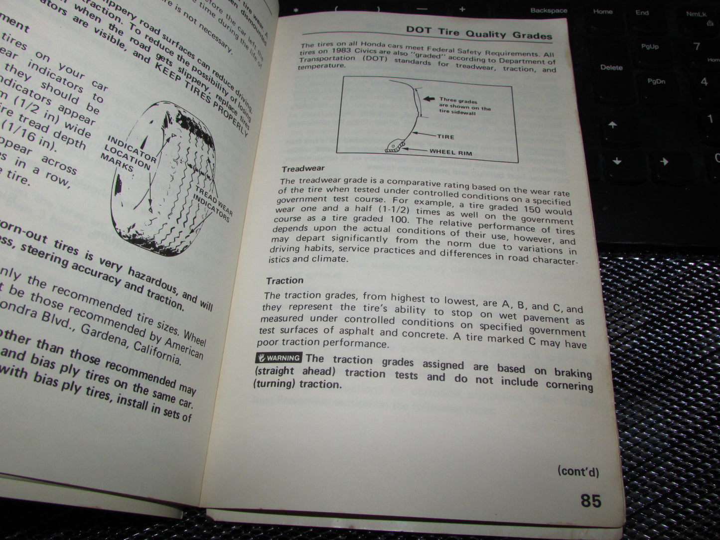 Honda Civic (1983) Owners Manual