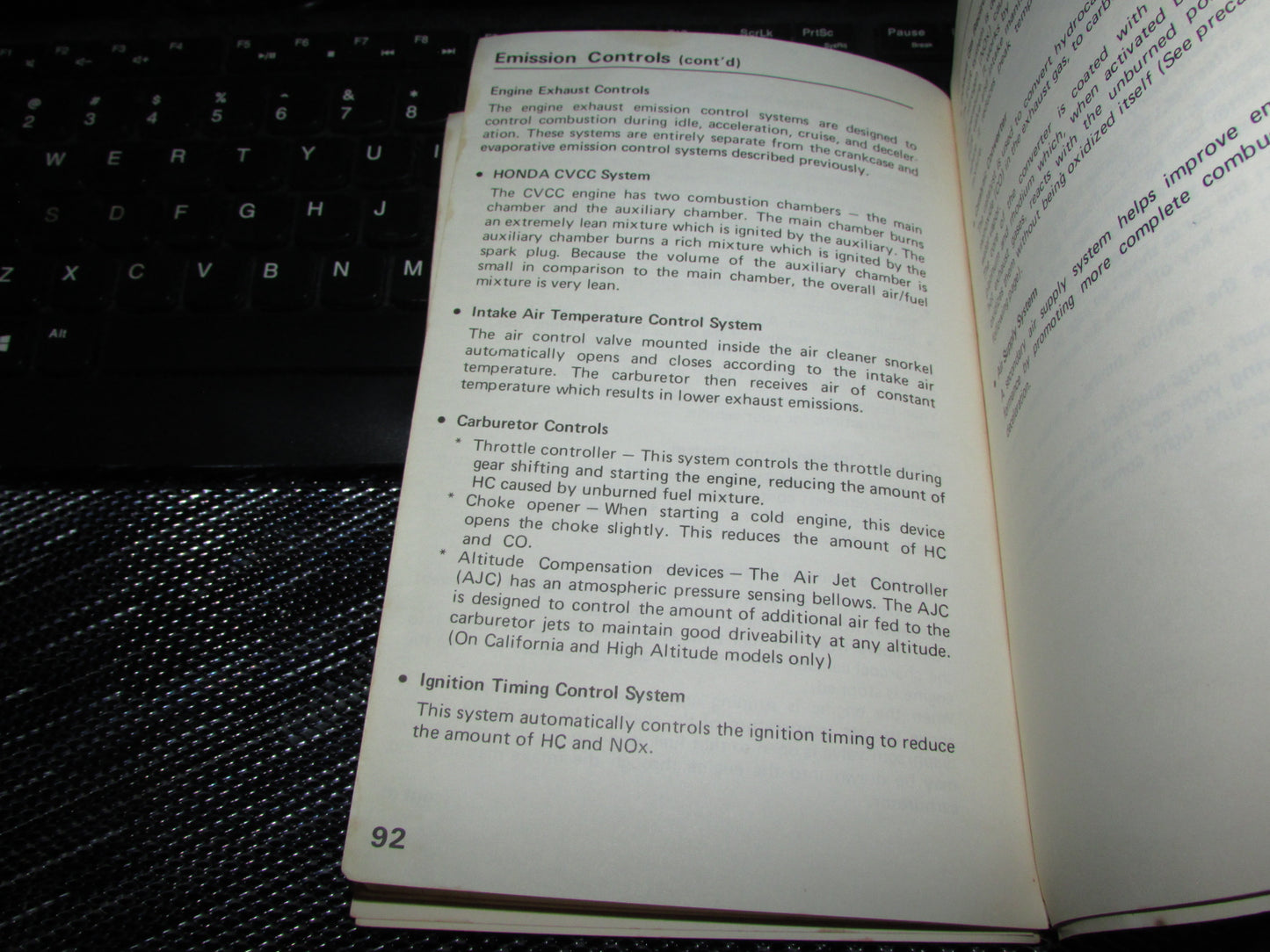 Honda Civic (1983) Owners Manual