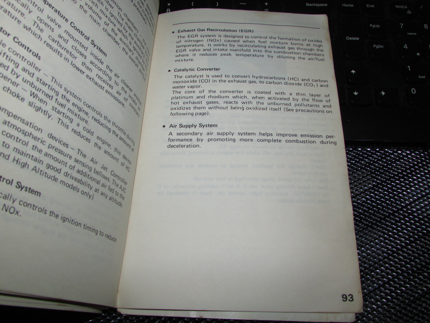 Honda Civic (1983) Owners Manual