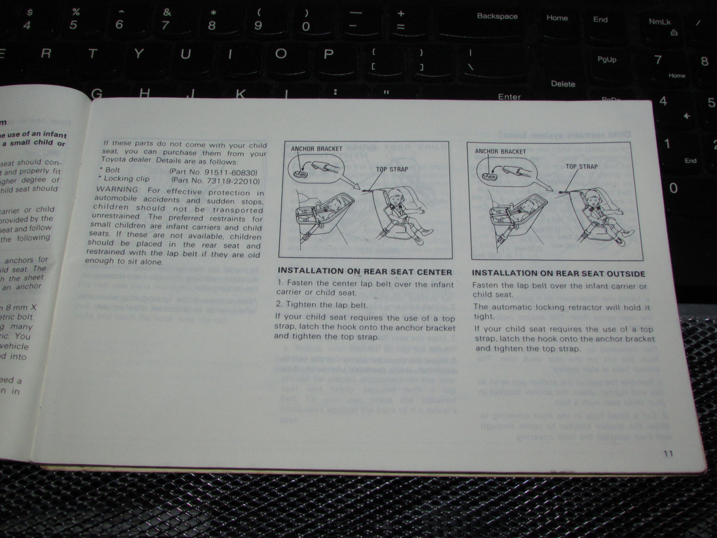 Toyota Tercel (1983) Owners Manual