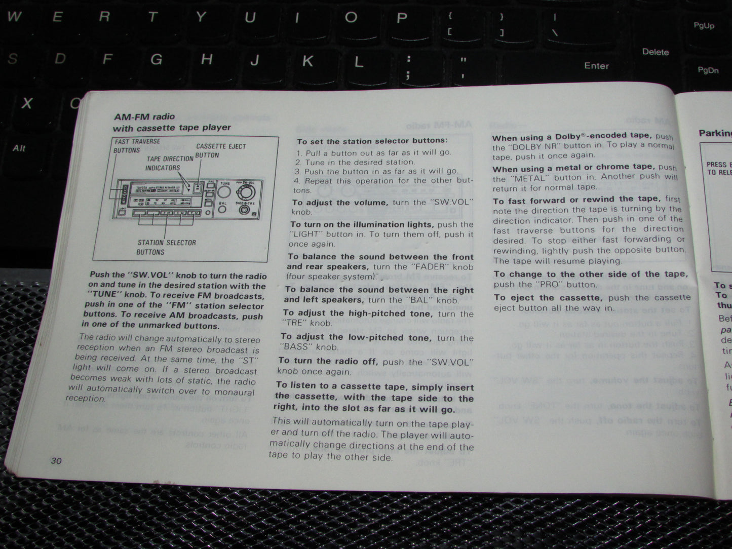 Toyota Tercel (1983) Owners Manual