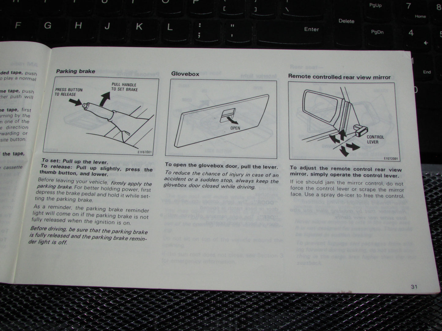 Toyota Tercel (1983) Owners Manual