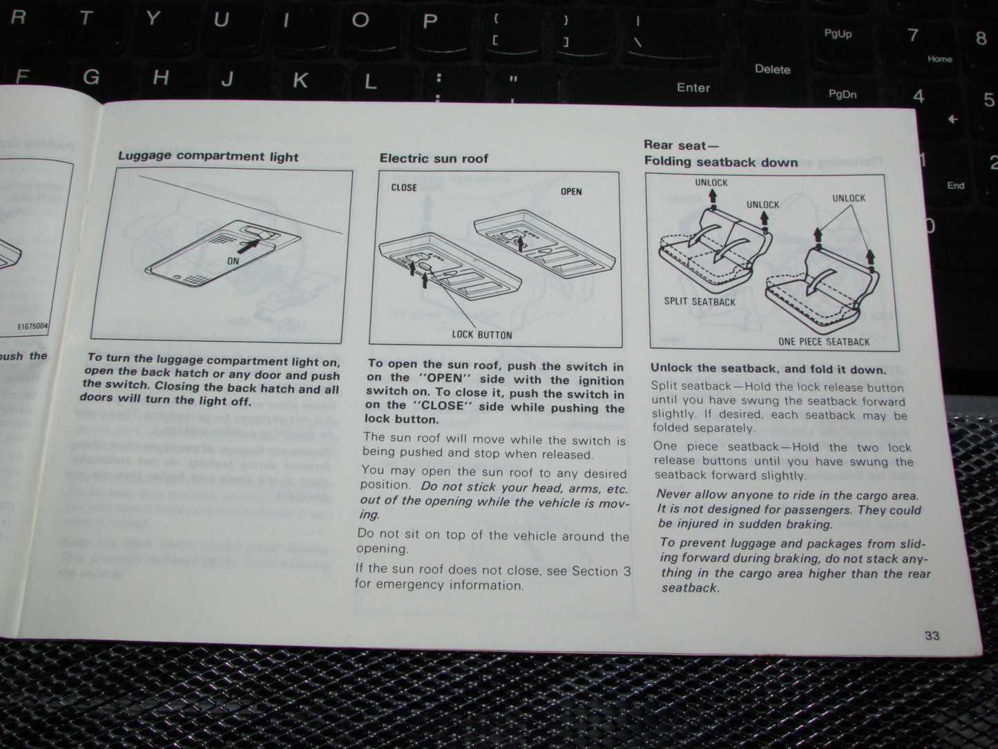 Toyota Tercel (1983) Owners Manual