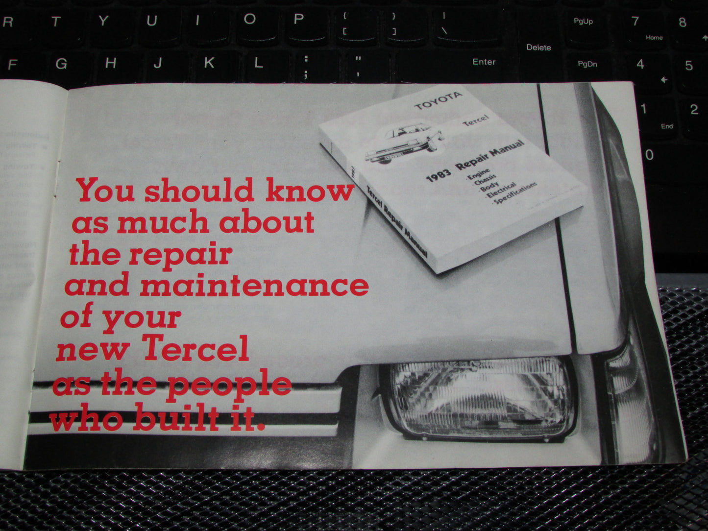 Toyota Tercel (1983) Owners Manual