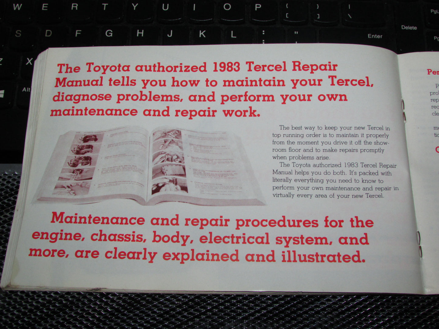 Toyota Tercel (1983) Owners Manual