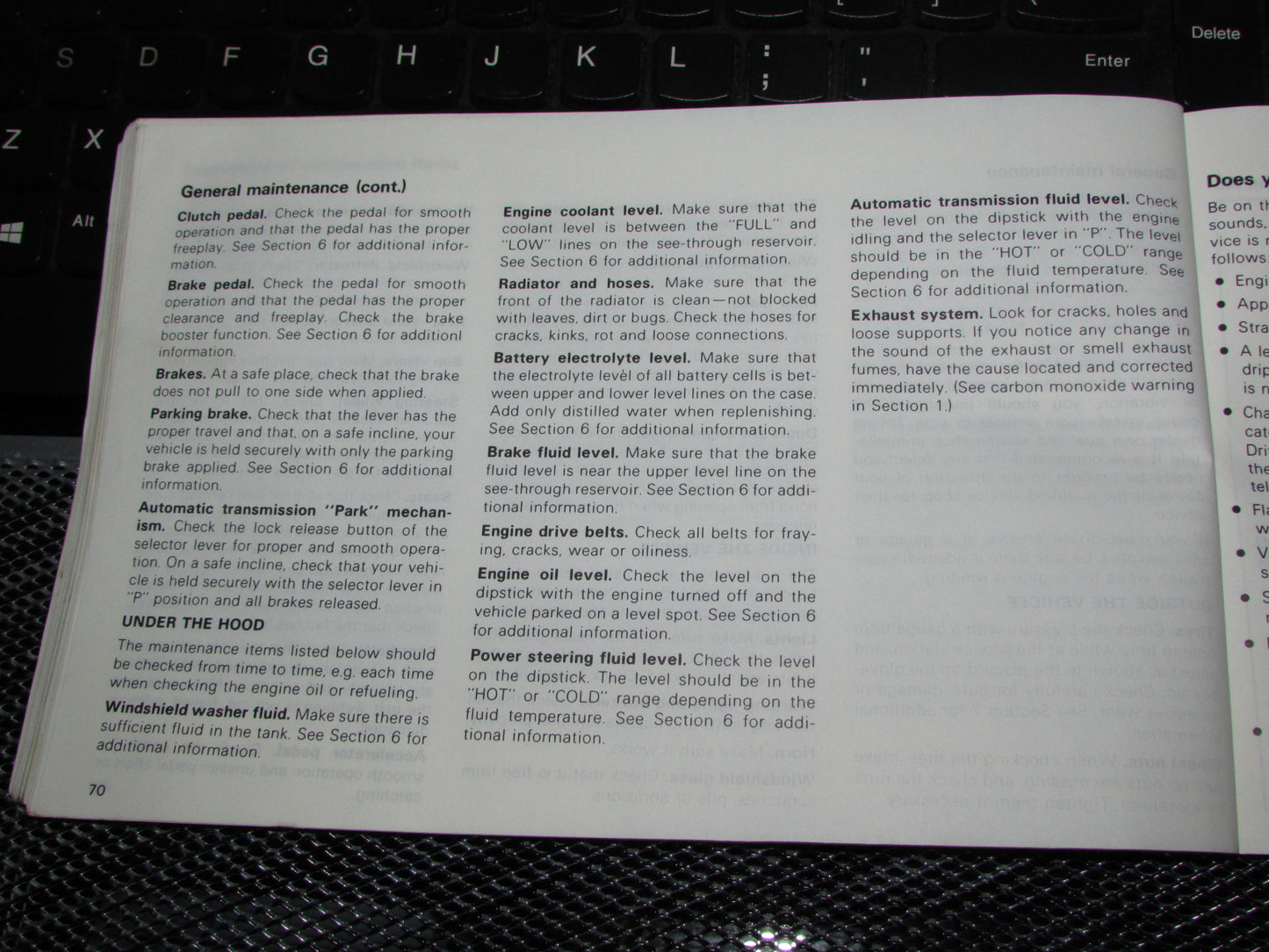 Toyota Tercel (1983) Owners Manual