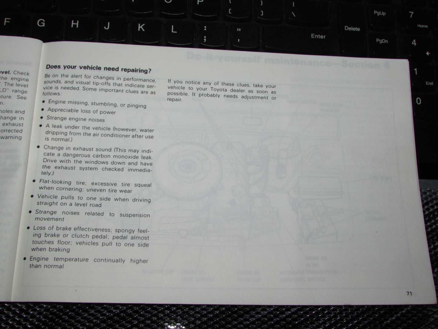 Toyota Tercel (1983) Owners Manual