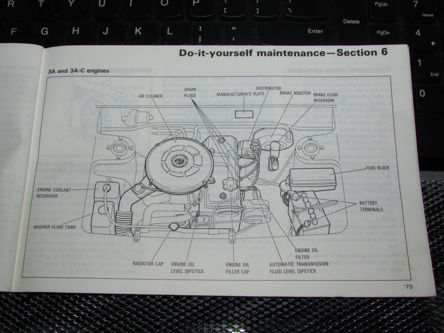 Toyota Tercel (1983) Owners Manual