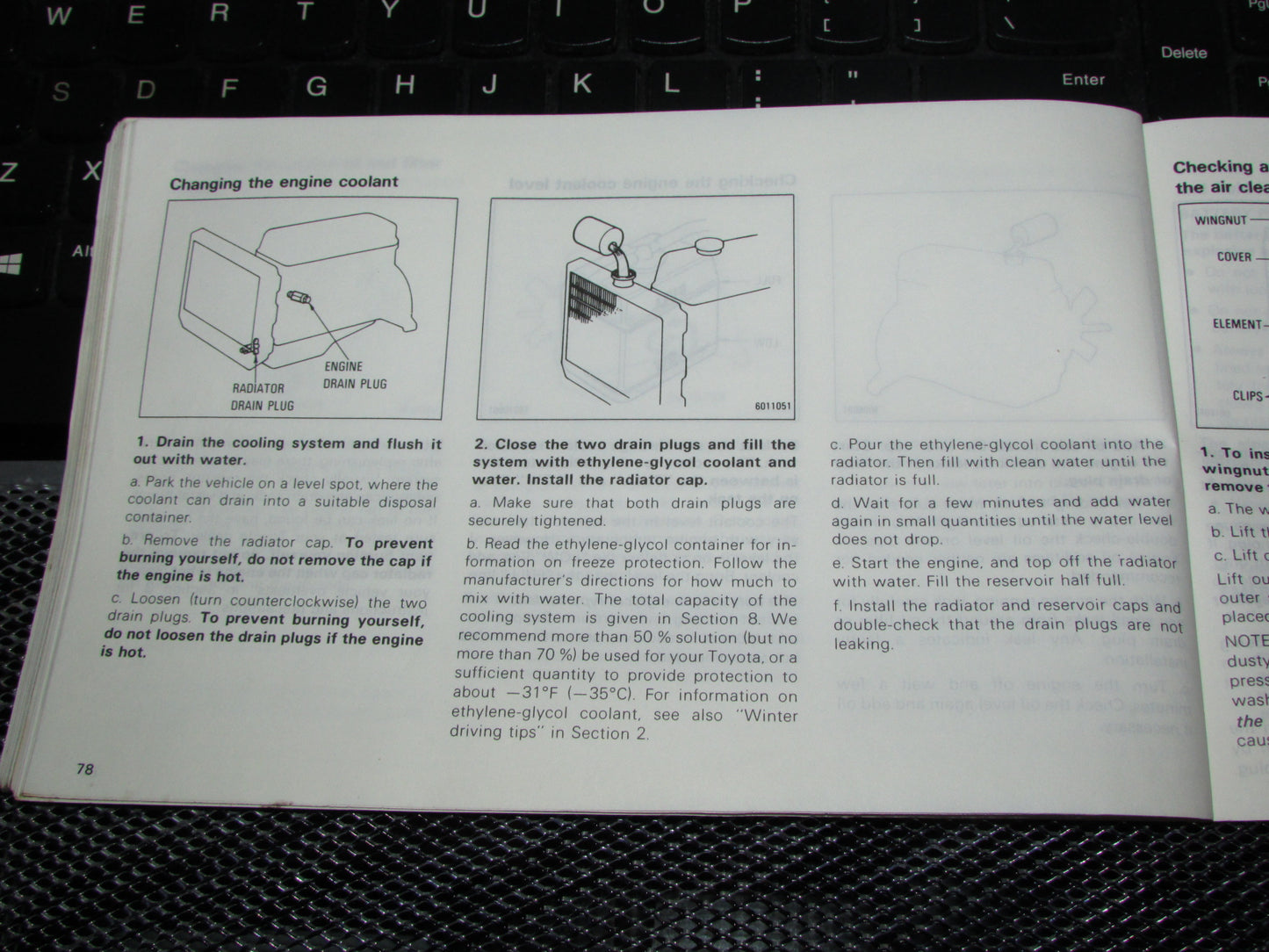 Toyota Tercel (1983) Owners Manual