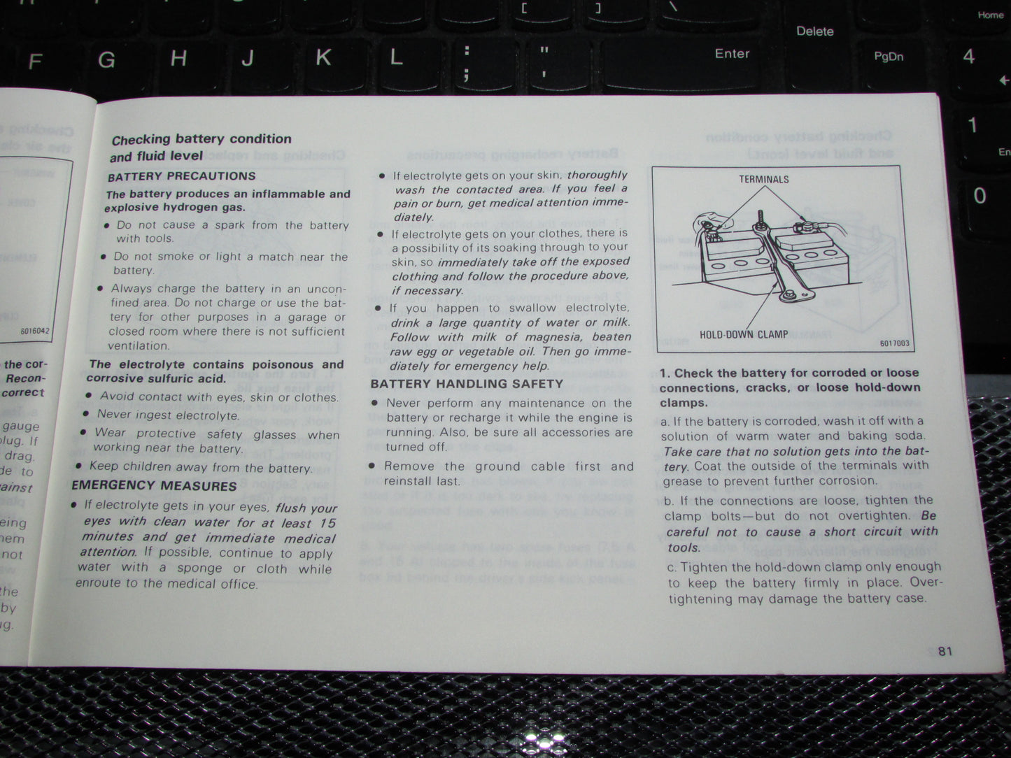 Toyota Tercel (1983) Owners Manual