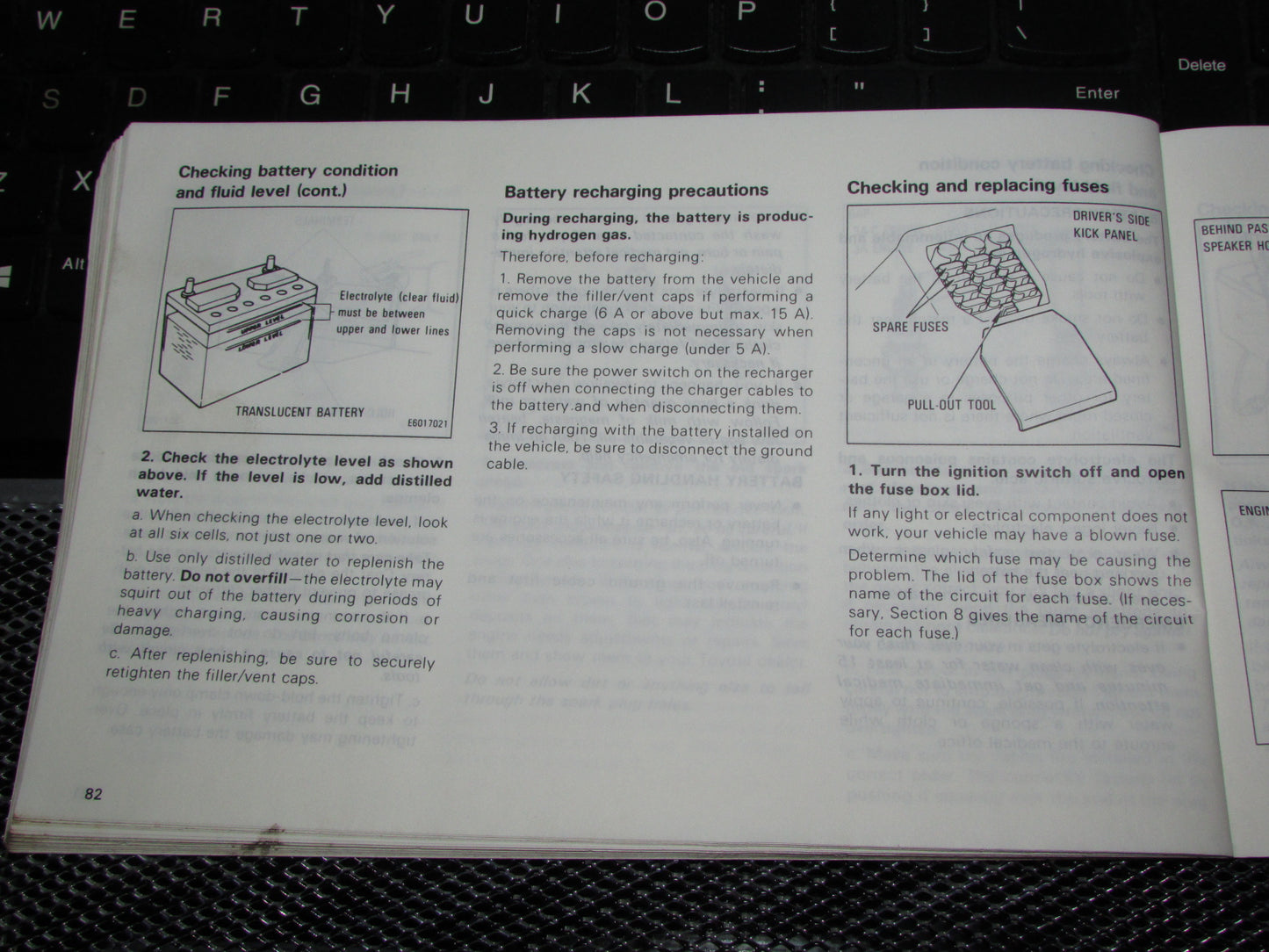 Toyota Tercel (1983) Owners Manual