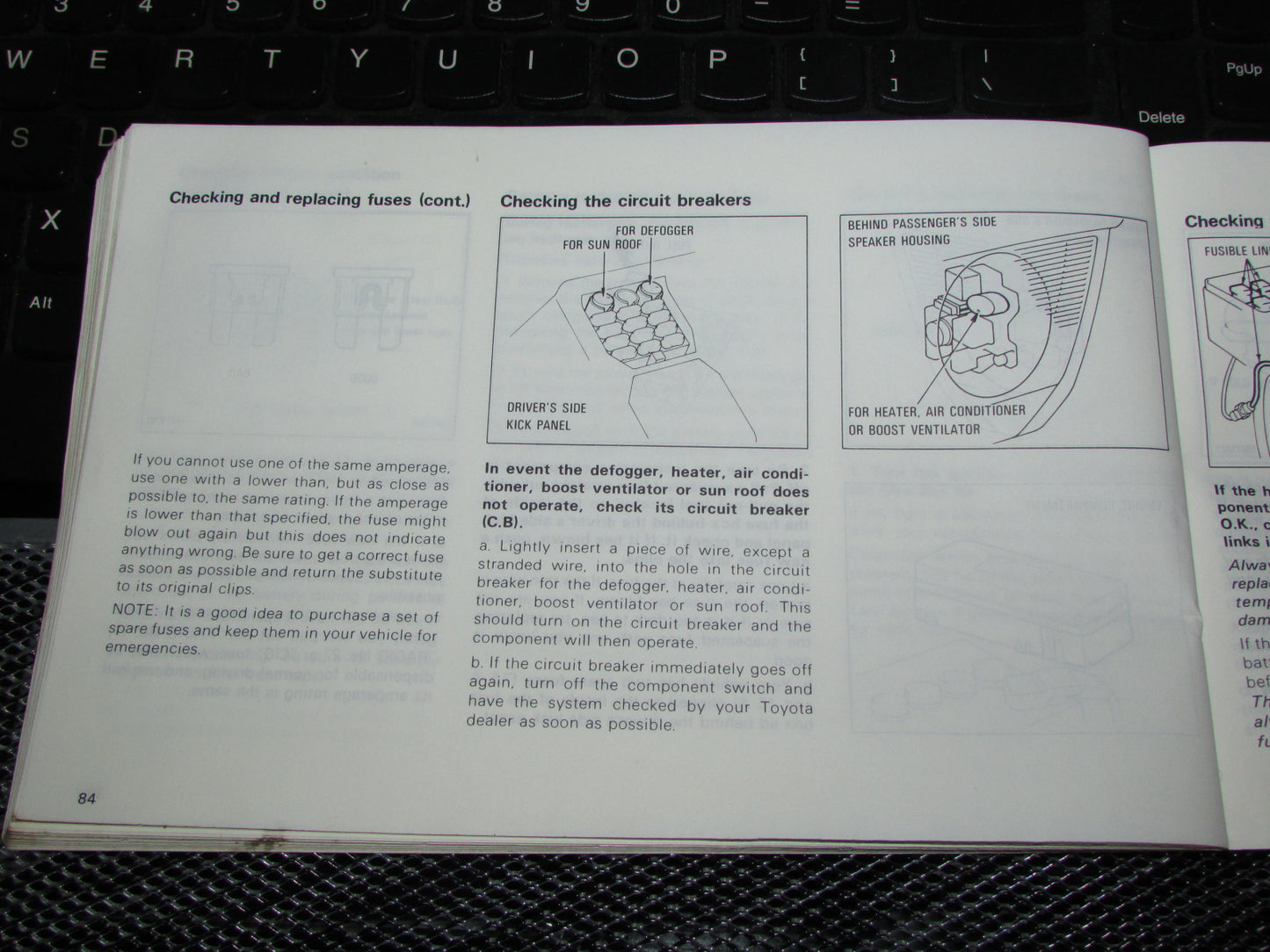 Toyota Tercel (1983) Owners Manual