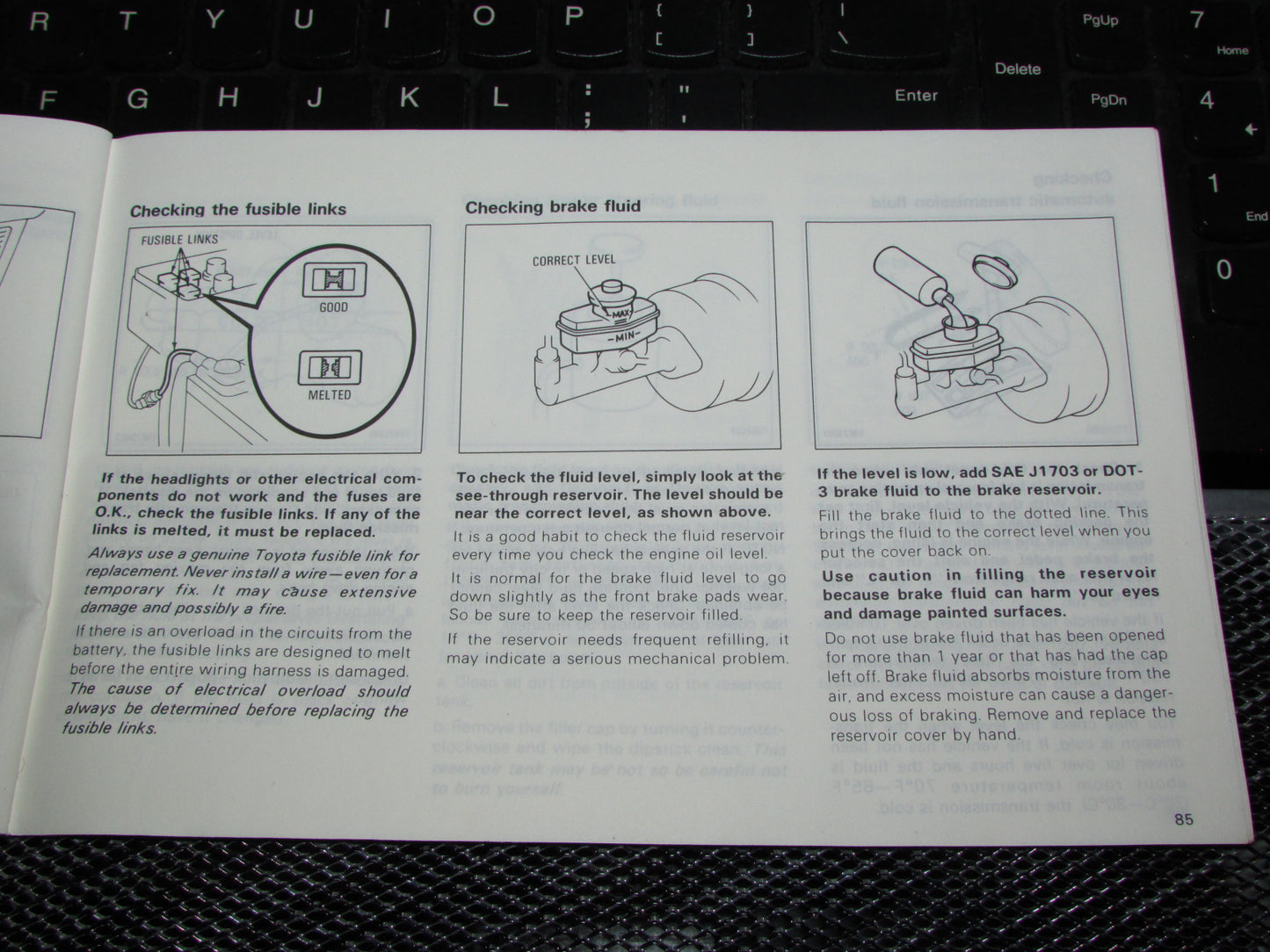 Toyota Tercel (1983) Owners Manual
