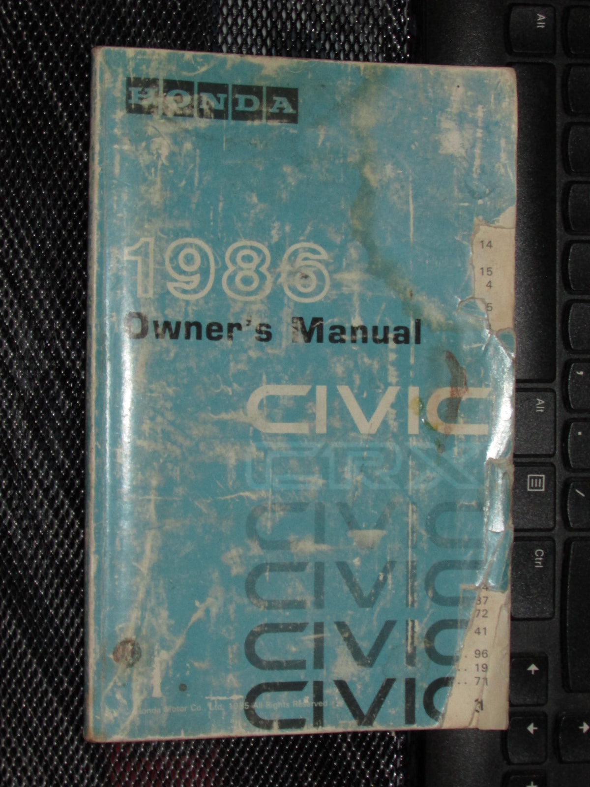 Honda Civic (1986) Owners Manual